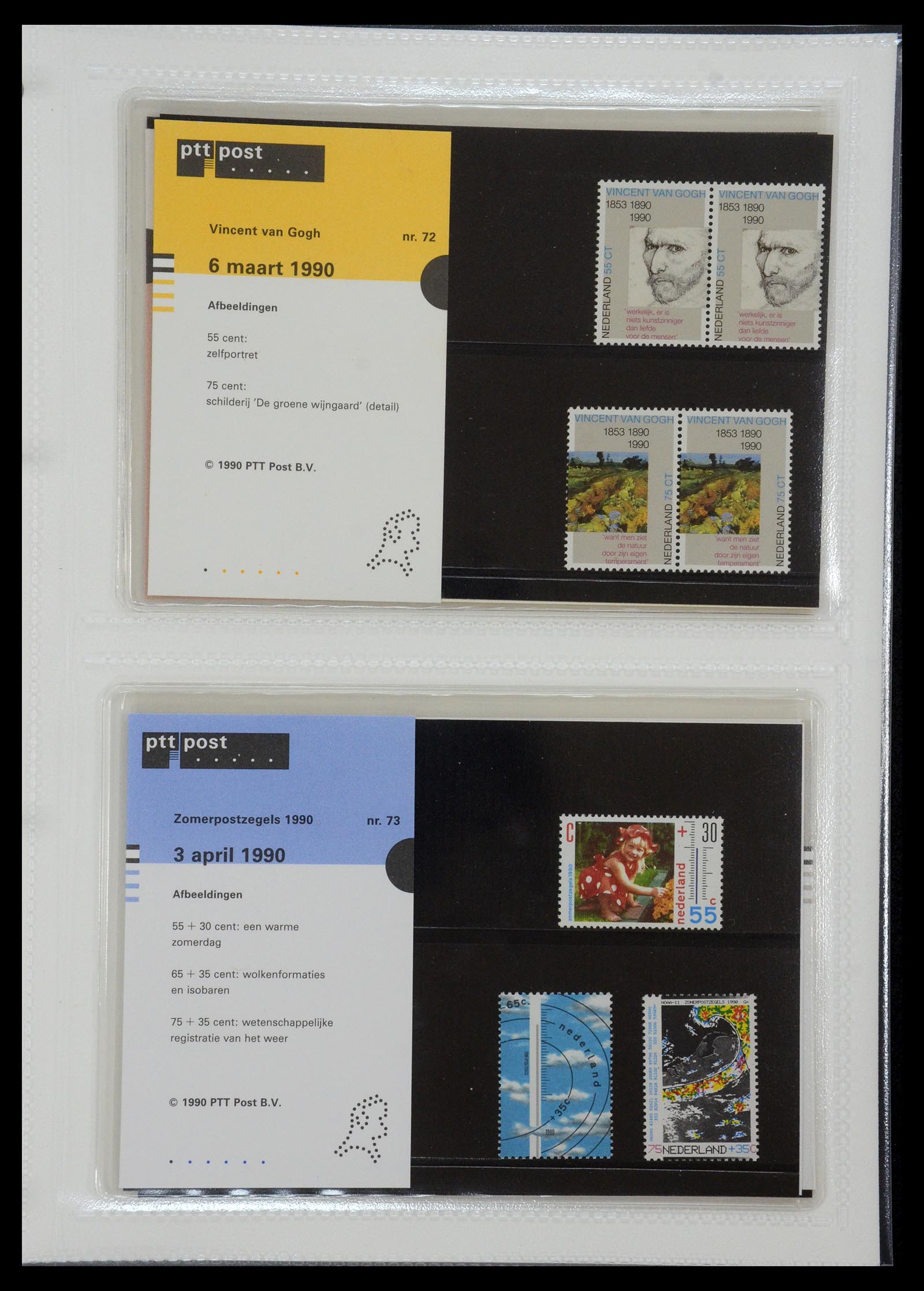 35144 037 - Postzegelverzameling 35144 Nederland PTT mapjes 1982-2021!
