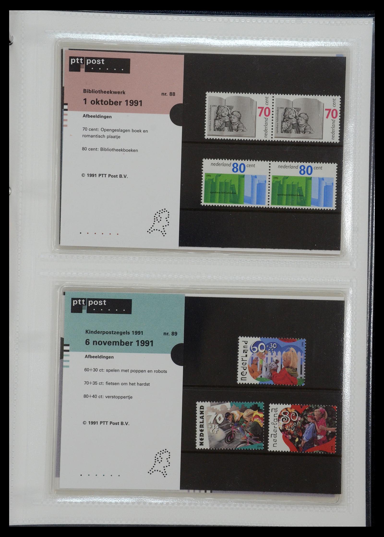 35144 045 - Postzegelverzameling 35144 Nederland PTT mapjes 1982-2021!