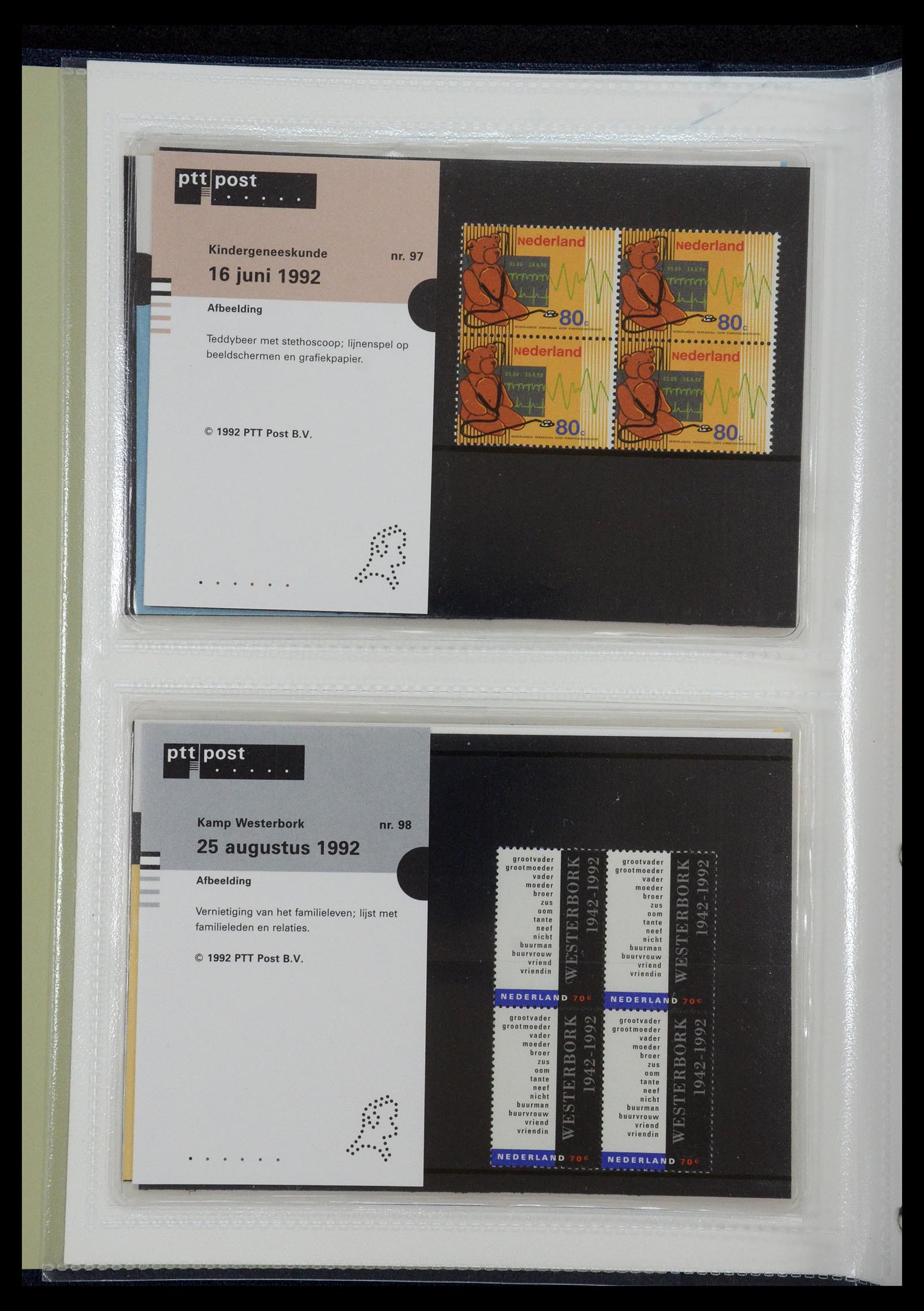 35144 050 - Postzegelverzameling 35144 Nederland PTT mapjes 1982-2021!
