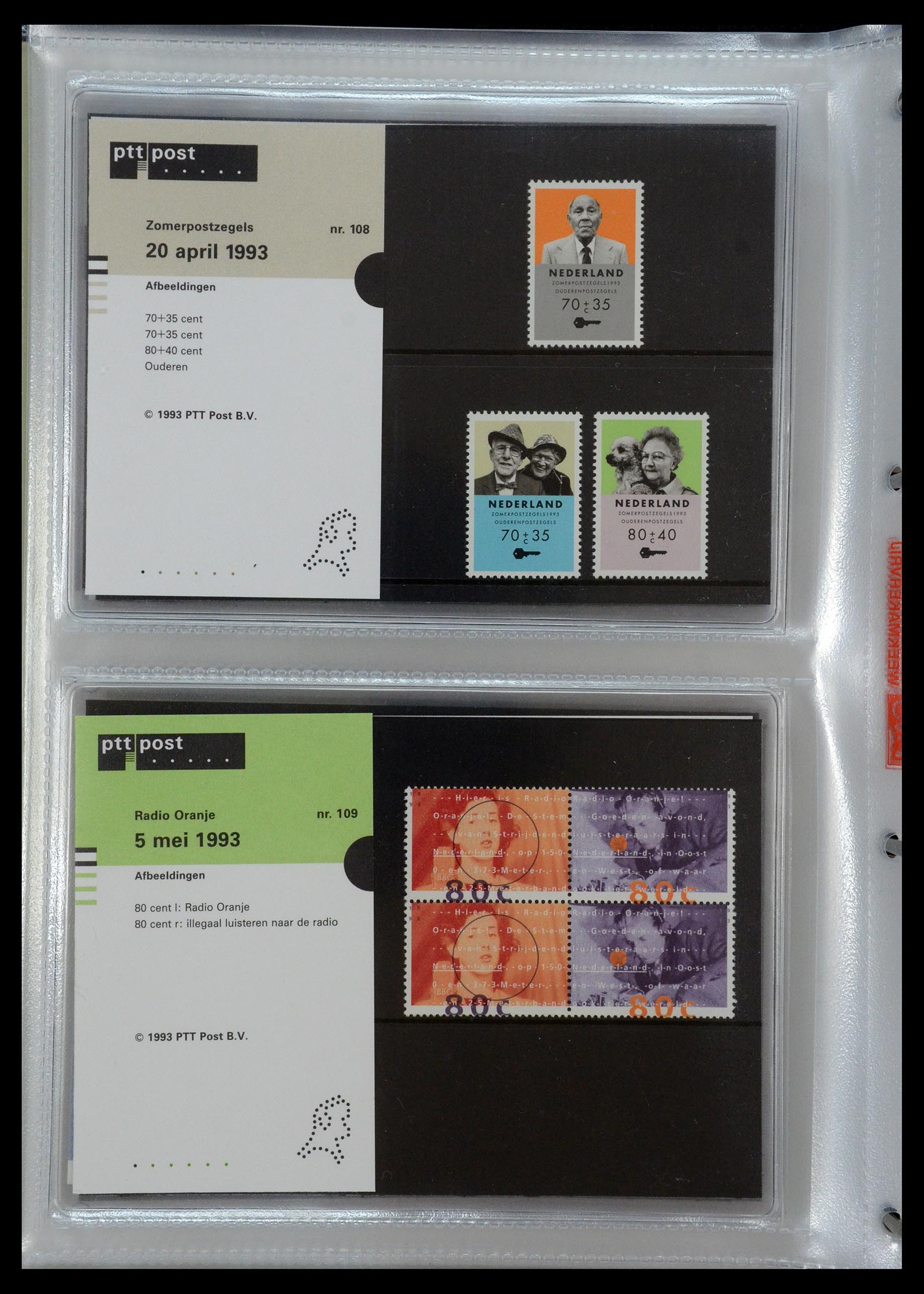 35144 056 - Stamp Collection 35144 Netherlands PTT presentation packs 1982-2021!