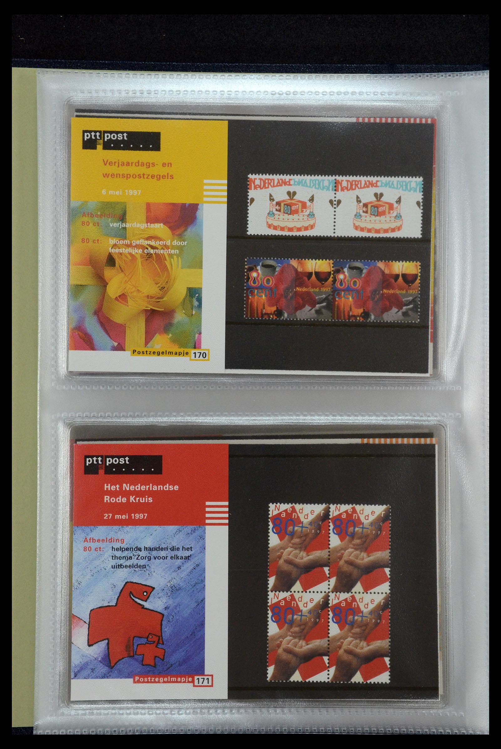 35144 088 - Stamp Collection 35144 Netherlands PTT presentation packs 1982-2021!