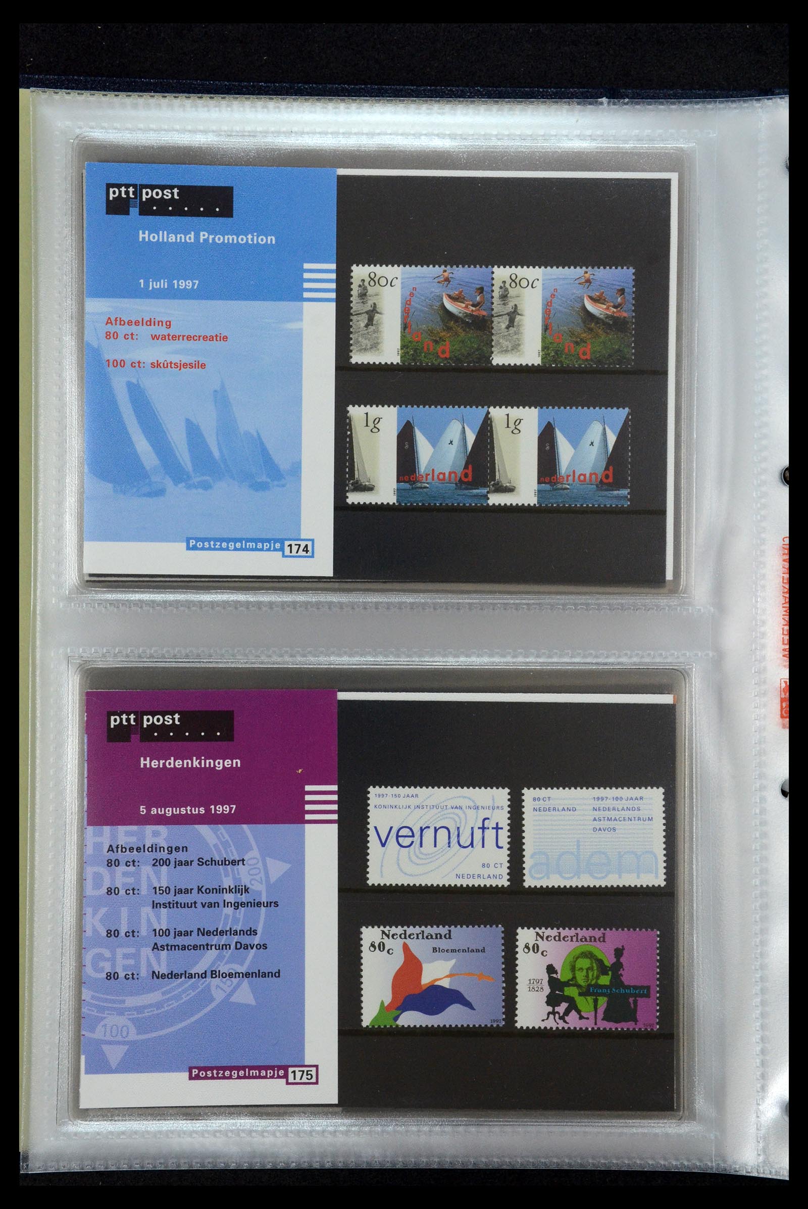 35144 090 - Stamp Collection 35144 Netherlands PTT presentation packs 1982-2021!