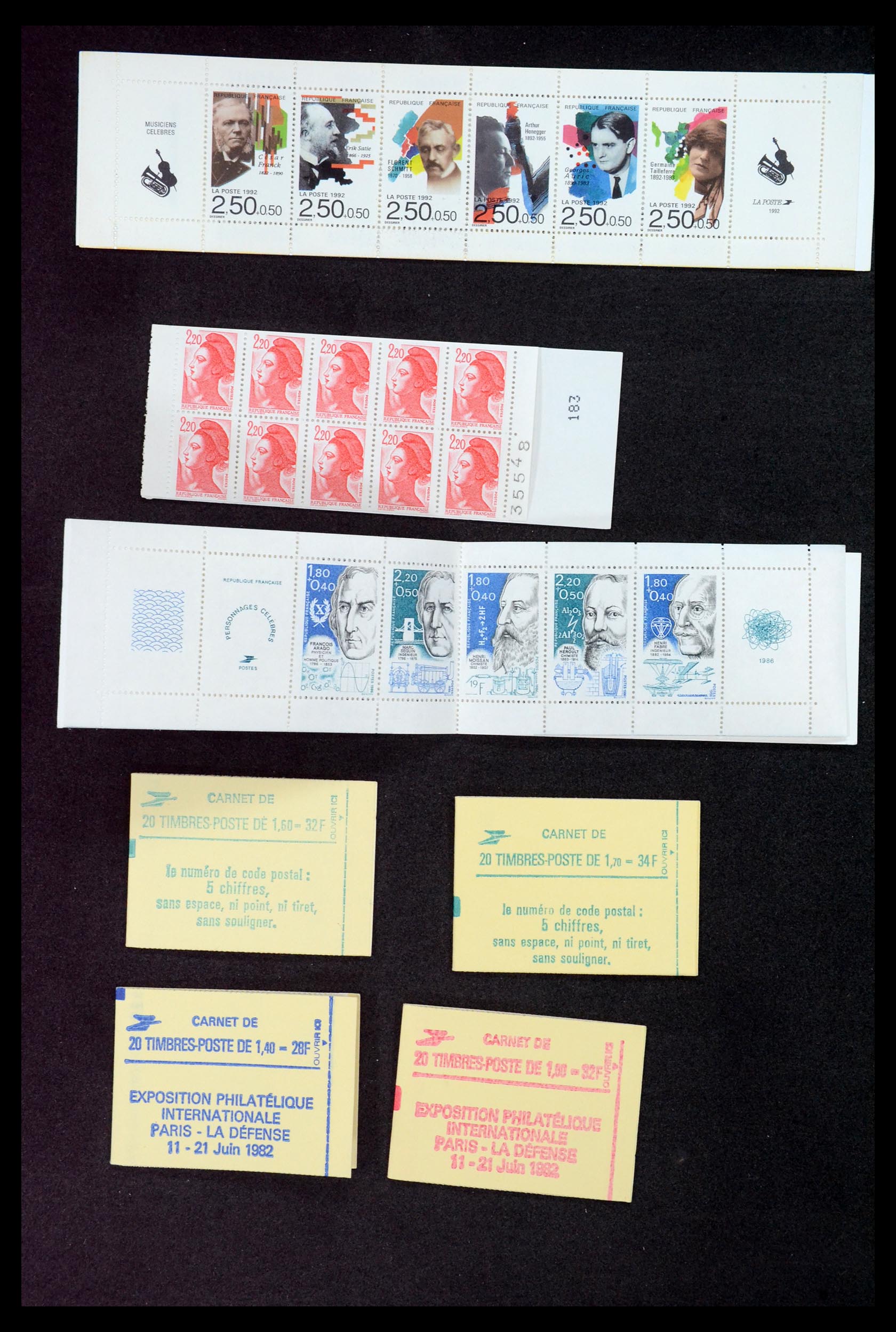 35146 002 - Postzegelverzameling 35146 Frankrijk postzegelboekjes.
