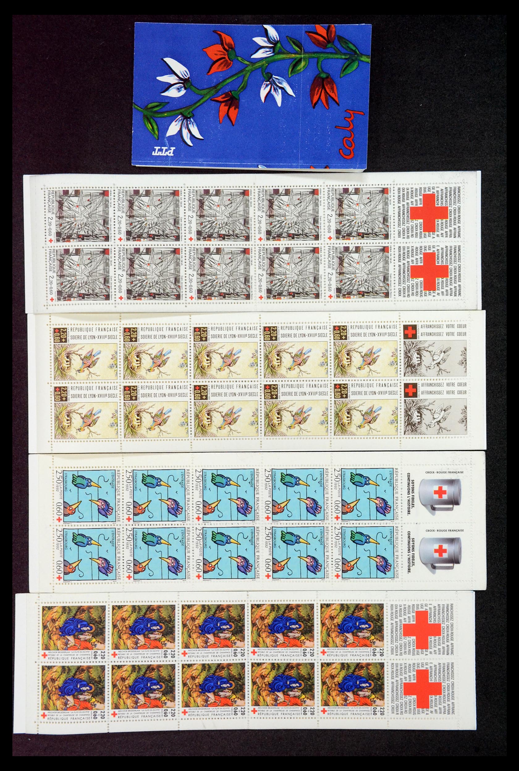 35146 004 - Postzegelverzameling 35146 Frankrijk postzegelboekjes.