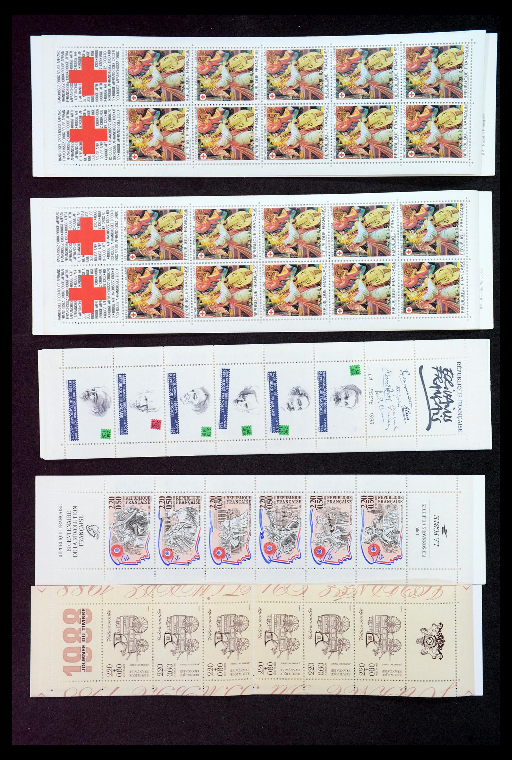 35146 005 - Postzegelverzameling 35146 Frankrijk postzegelboekjes.