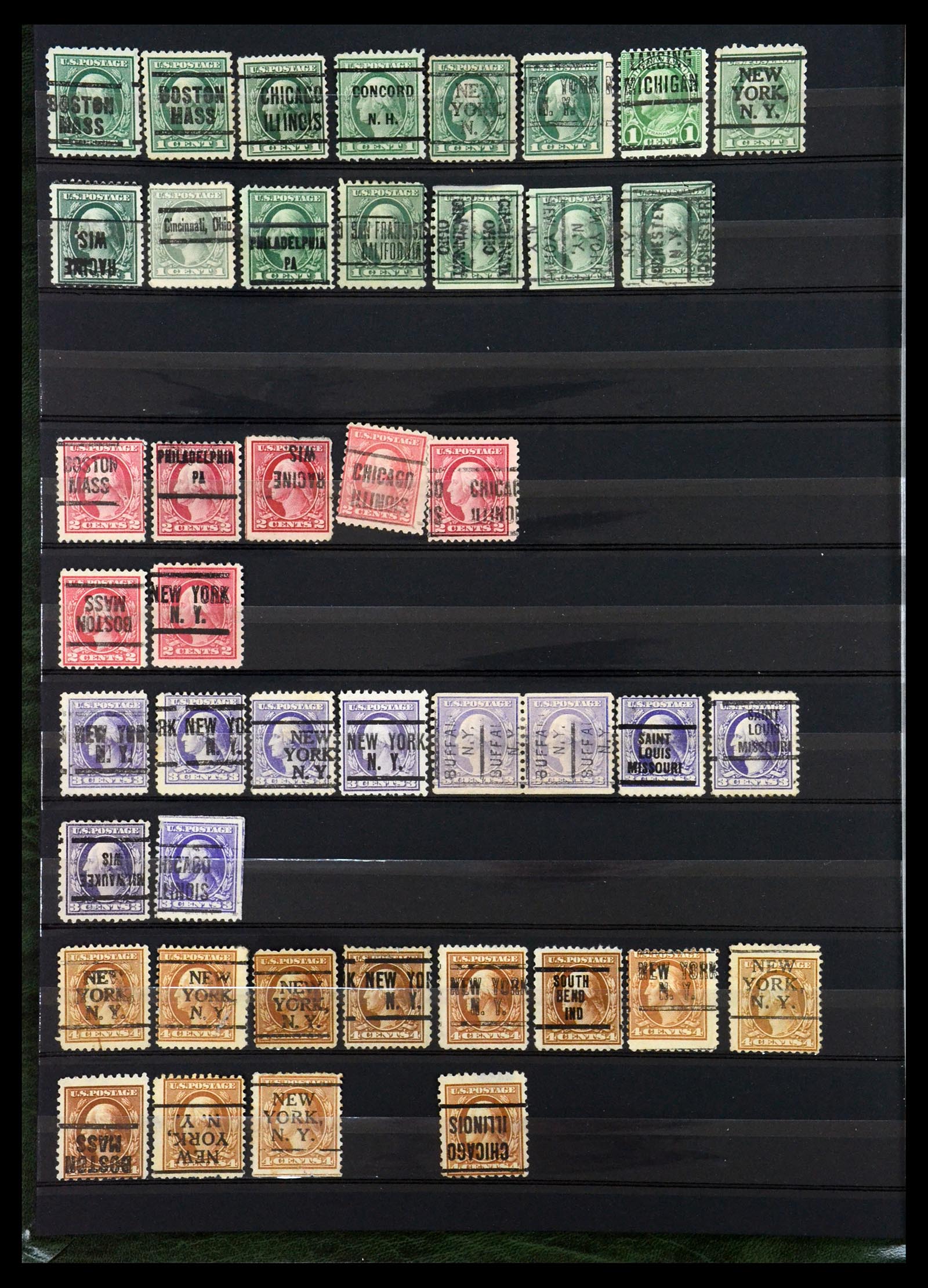 35152 002 - Stamp Collection 35152 USA precancels.