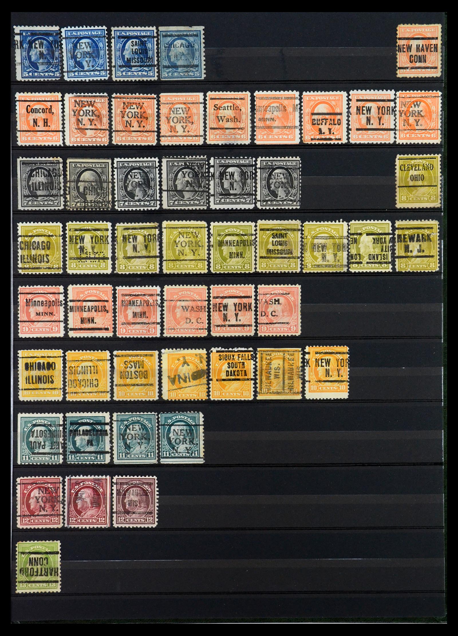 35152 003 - Stamp Collection 35152 USA precancels.