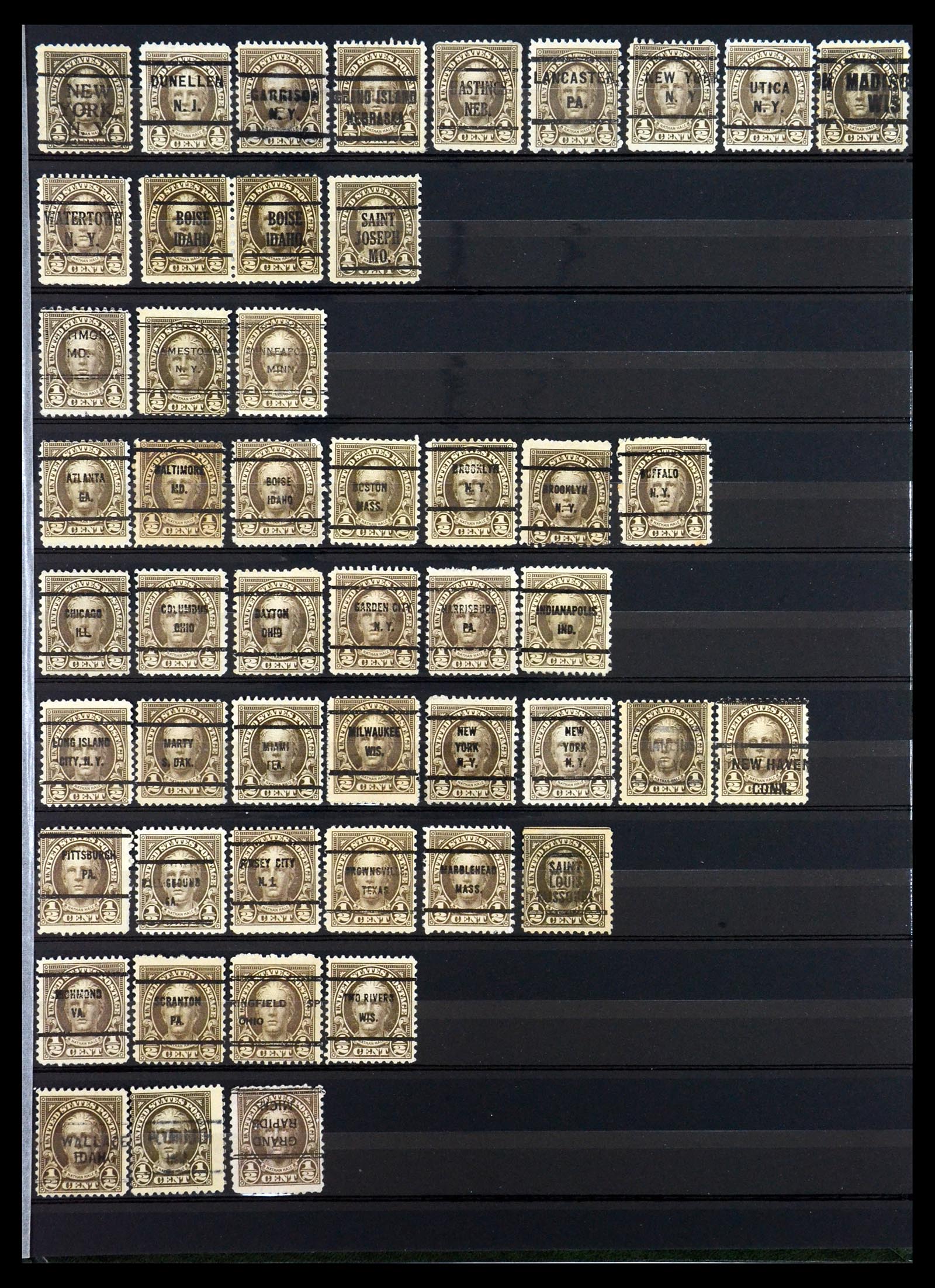 35152 005 - Stamp Collection 35152 USA precancels.