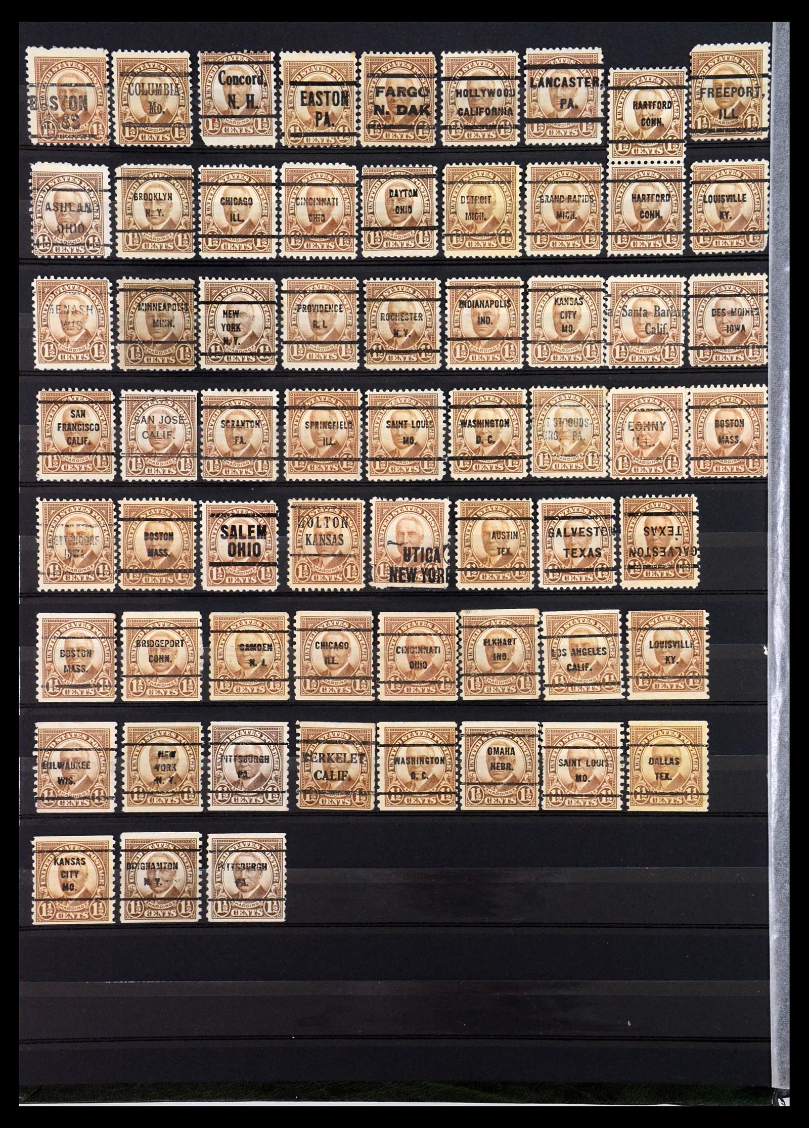 35152 008 - Stamp Collection 35152 USA precancels.