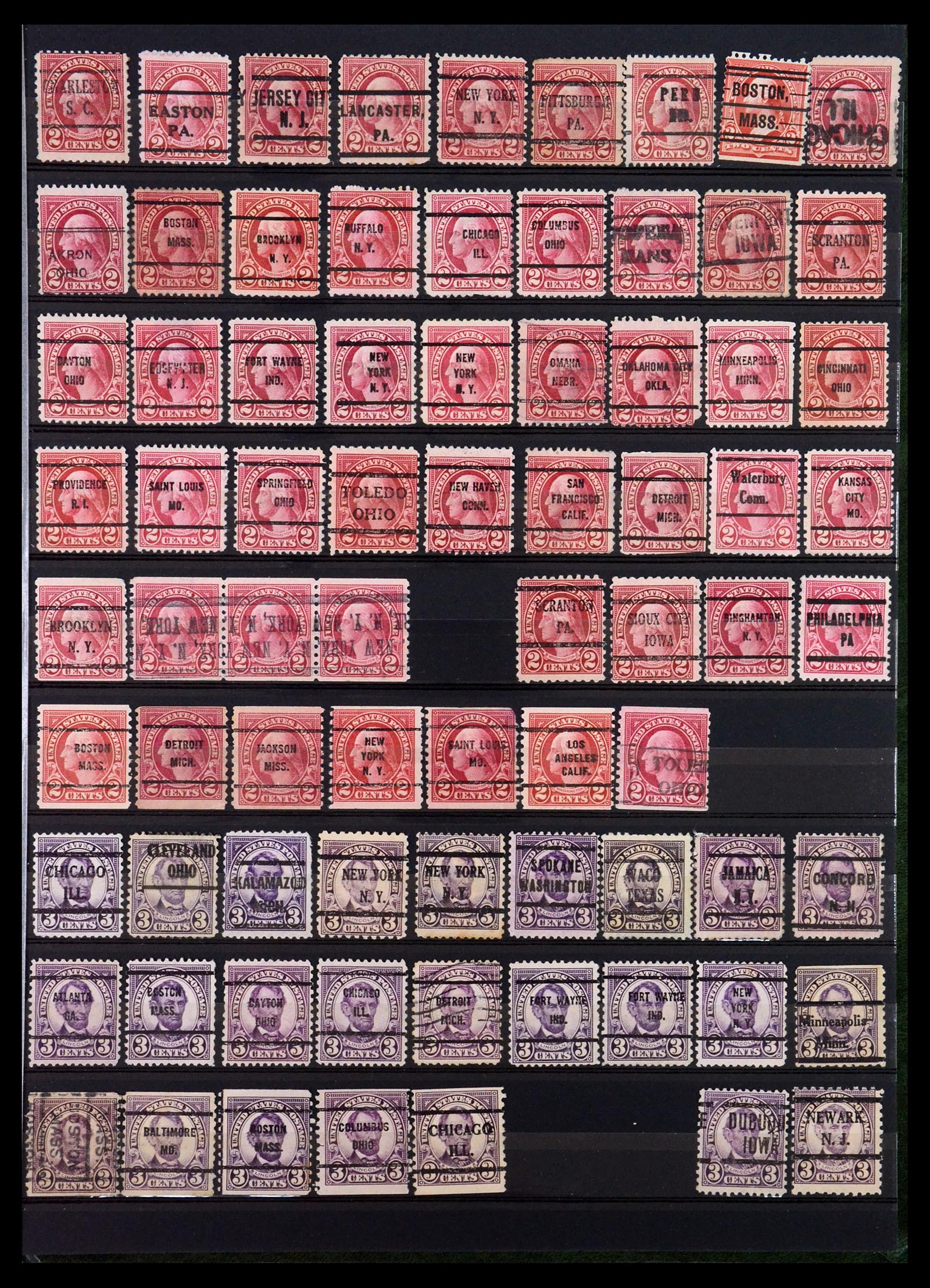 35152 009 - Stamp Collection 35152 USA precancels.
