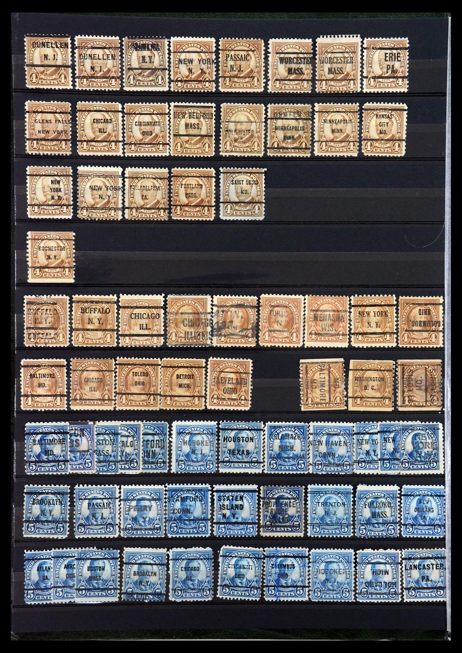35152 010 - Stamp Collection 35152 USA precancels.