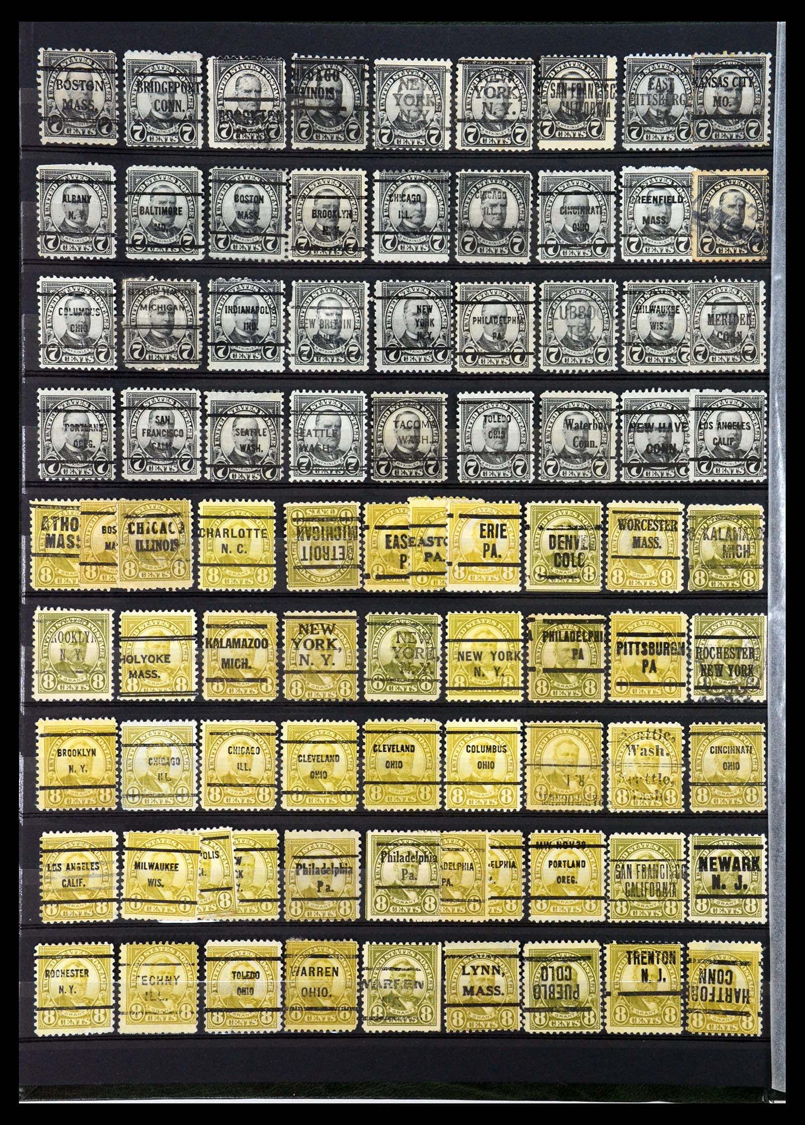 35152 012 - Stamp Collection 35152 USA precancels.