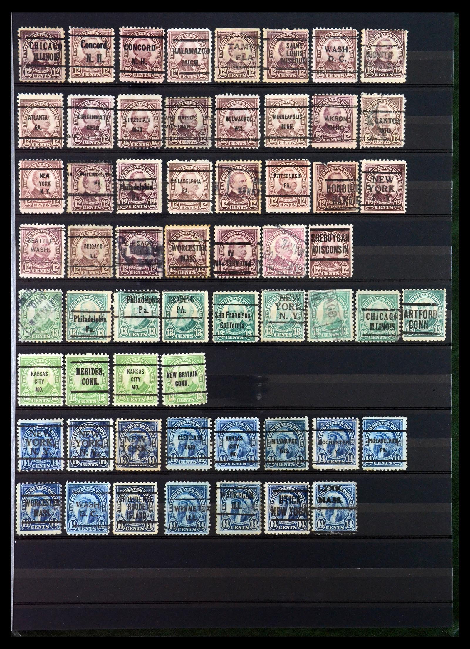 35152 015 - Stamp Collection 35152 USA precancels.