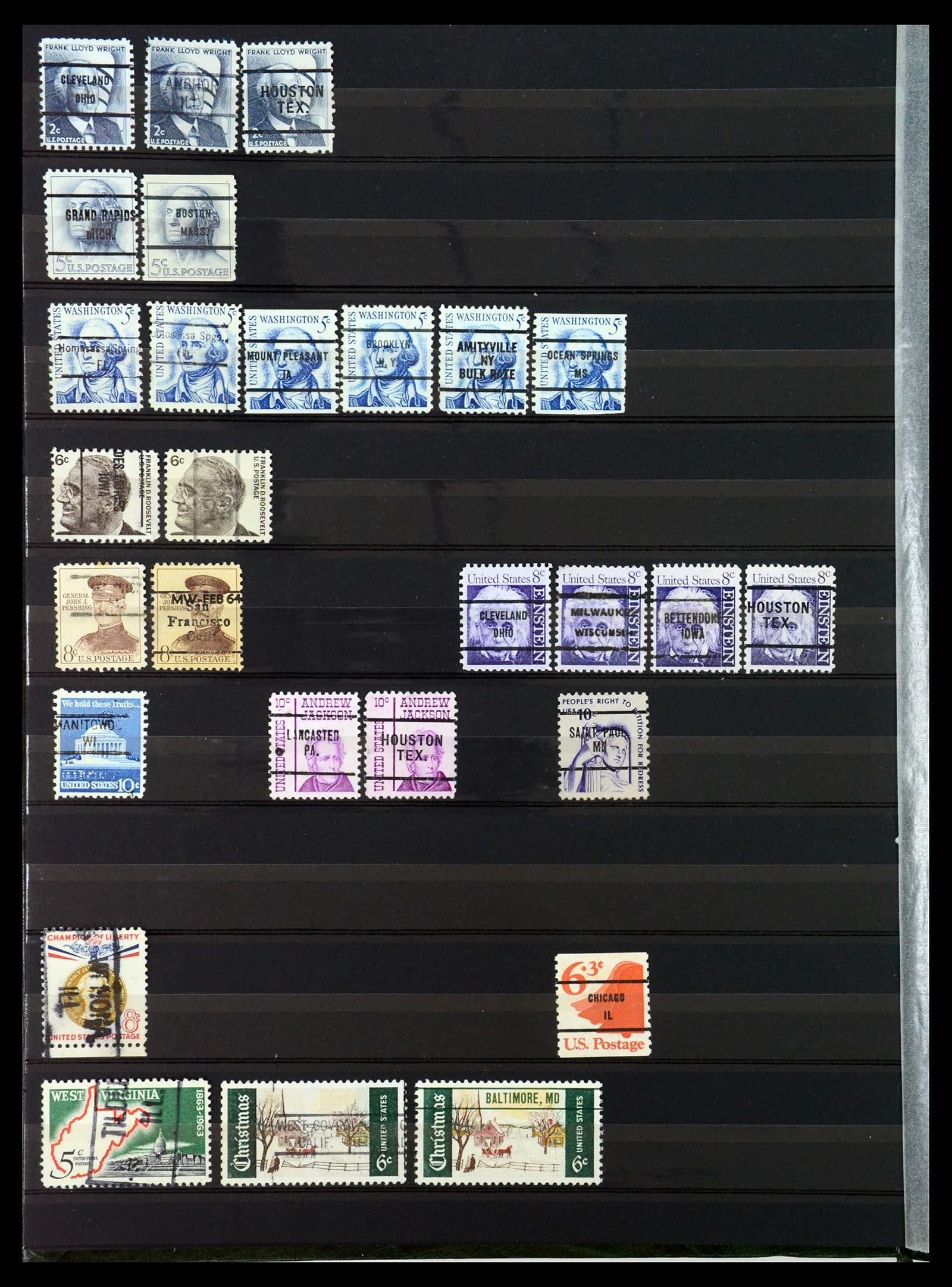 35152 030 - Stamp Collection 35152 USA precancels.