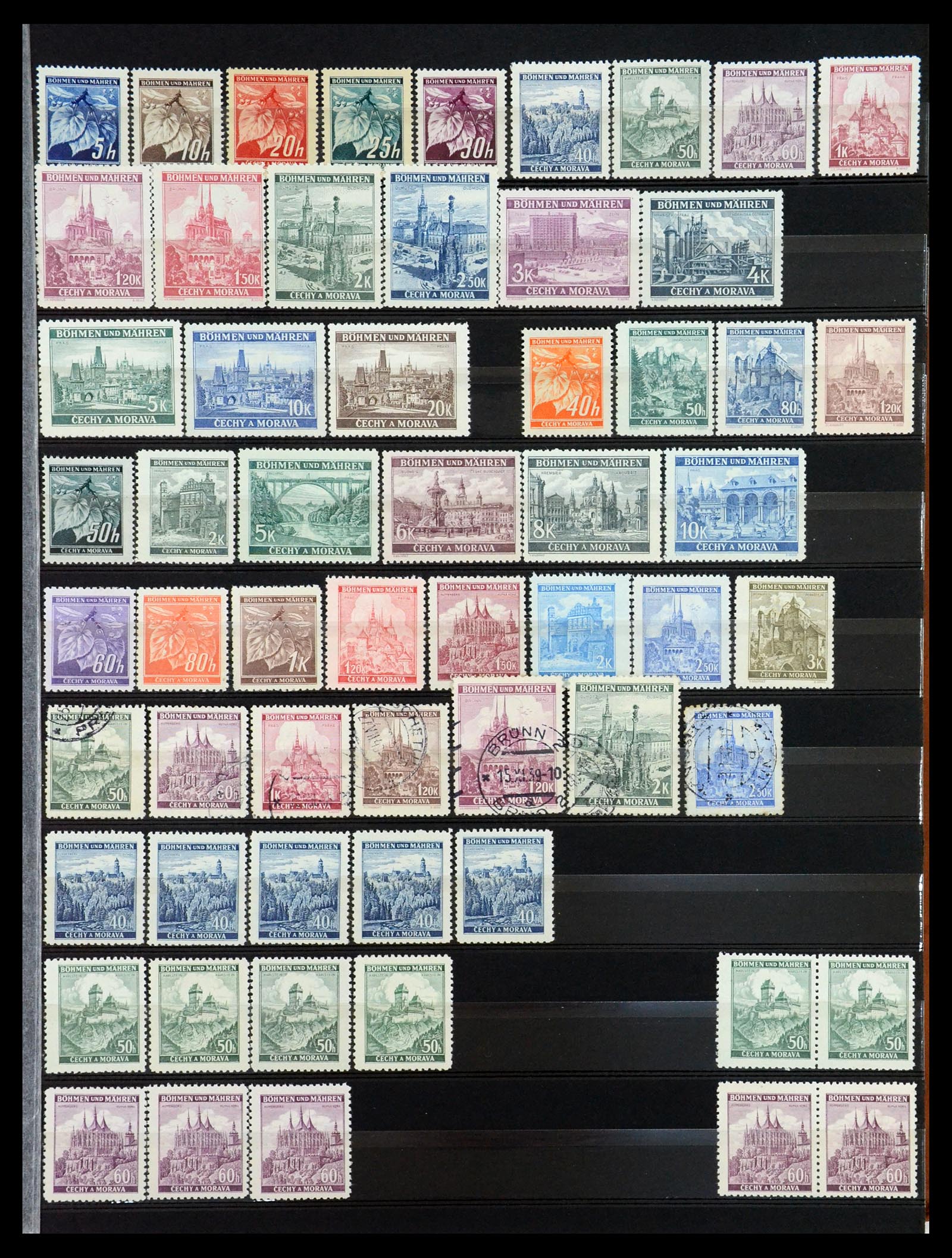 35153 007 - Stamp Collection 35153 Bohemia and Moravia.