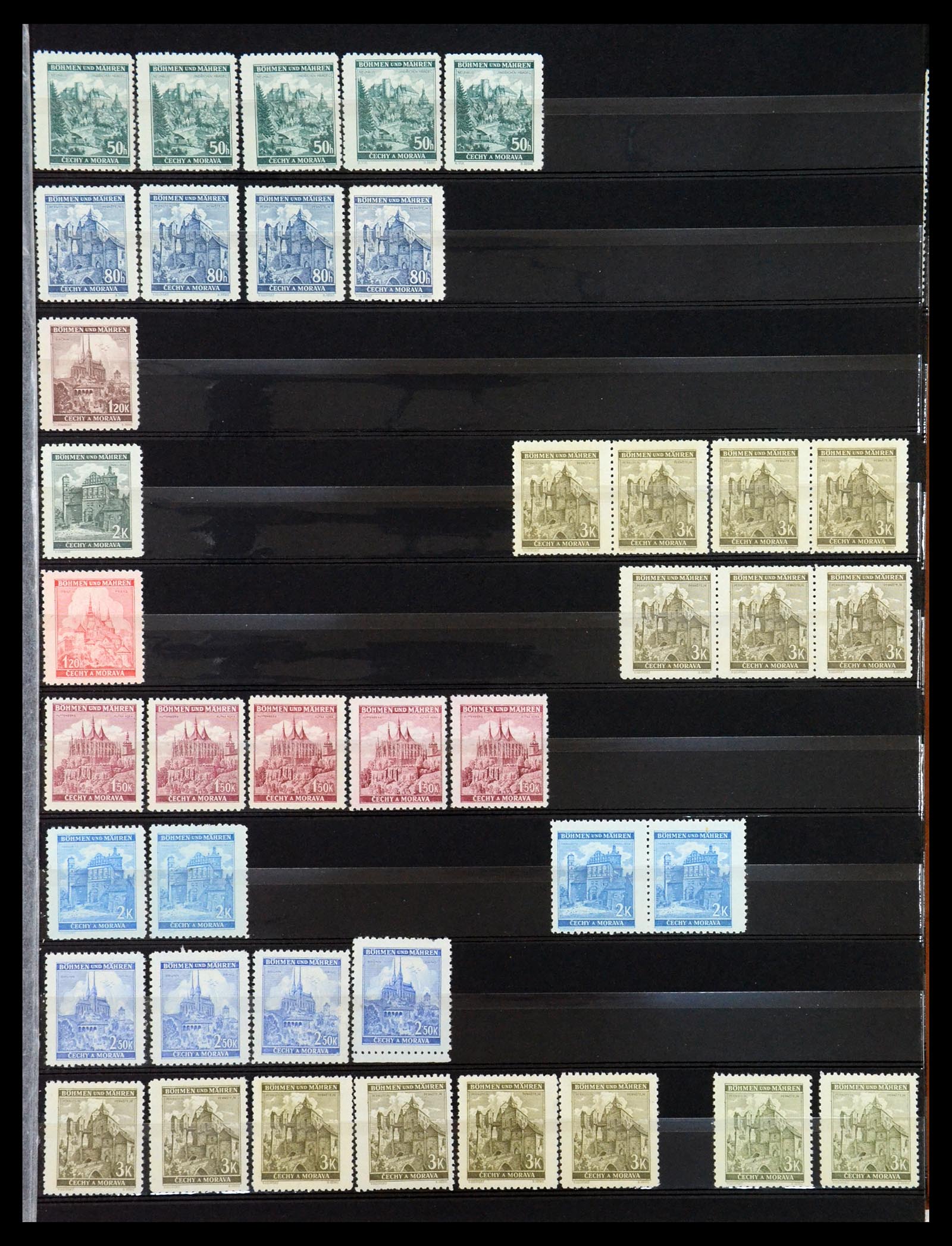 35153 009 - Stamp Collection 35153 Bohemia and Moravia.
