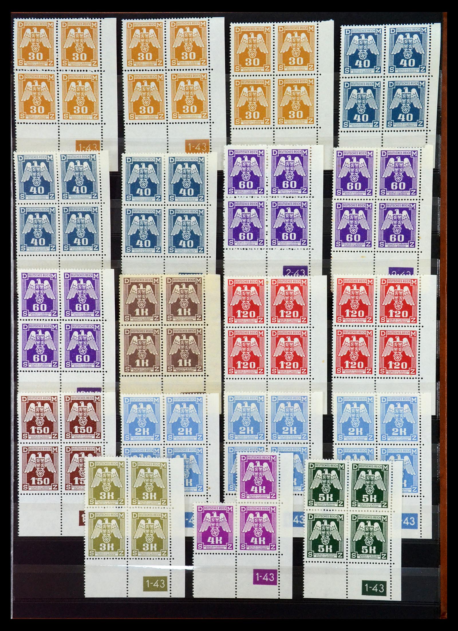 35153 025 - Stamp Collection 35153 Bohemia and Moravia.