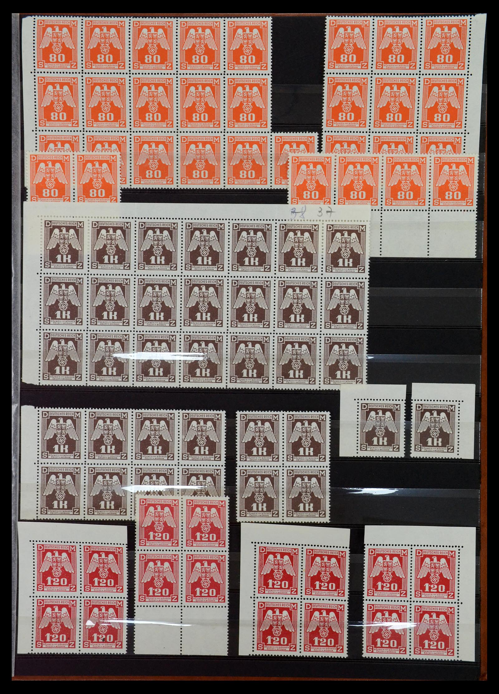 35153 029 - Stamp Collection 35153 Bohemia and Moravia.