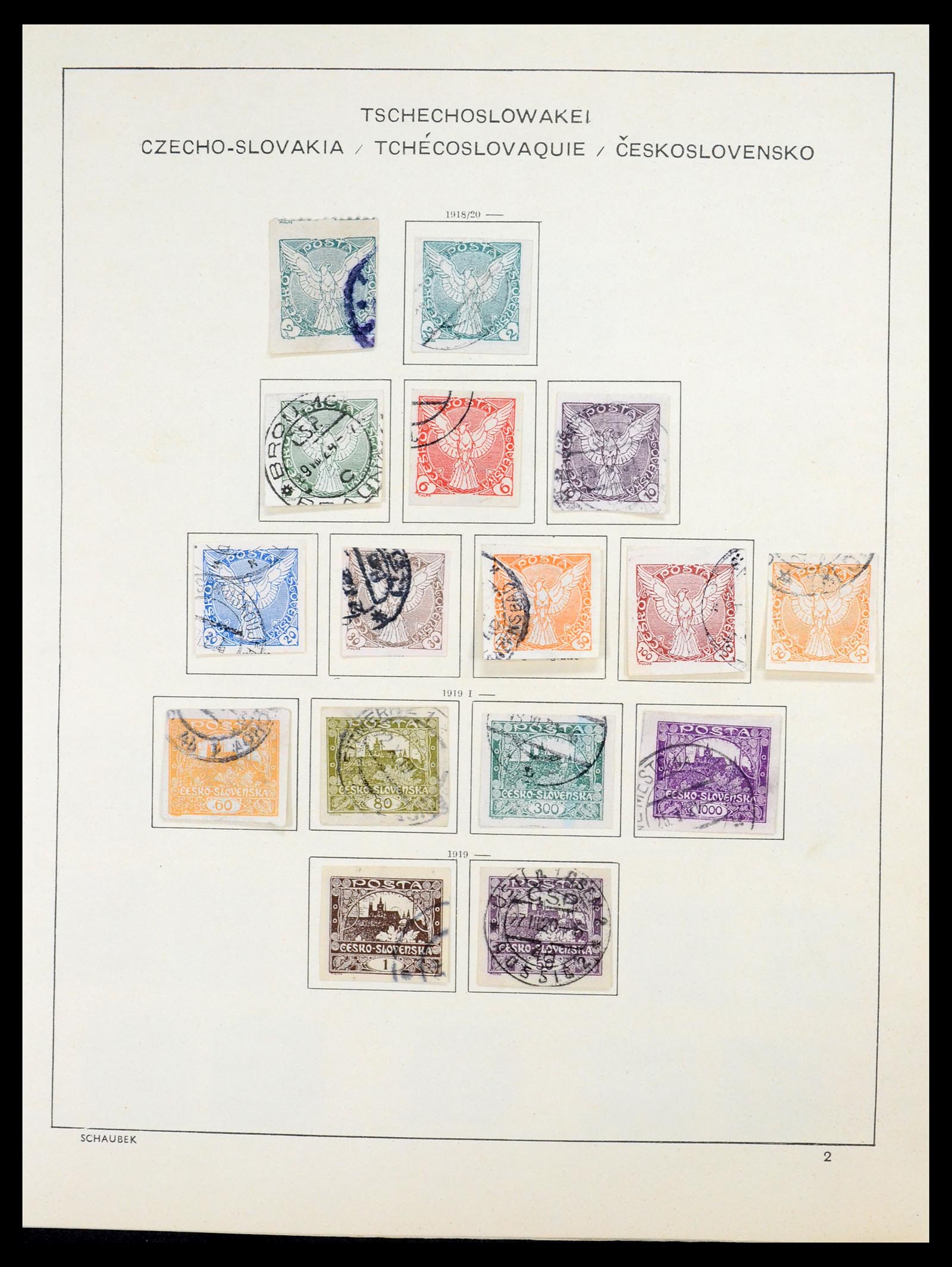 35154 002 - Postzegelverzameling 35154 Tsjechoslowakije 1918-1981.