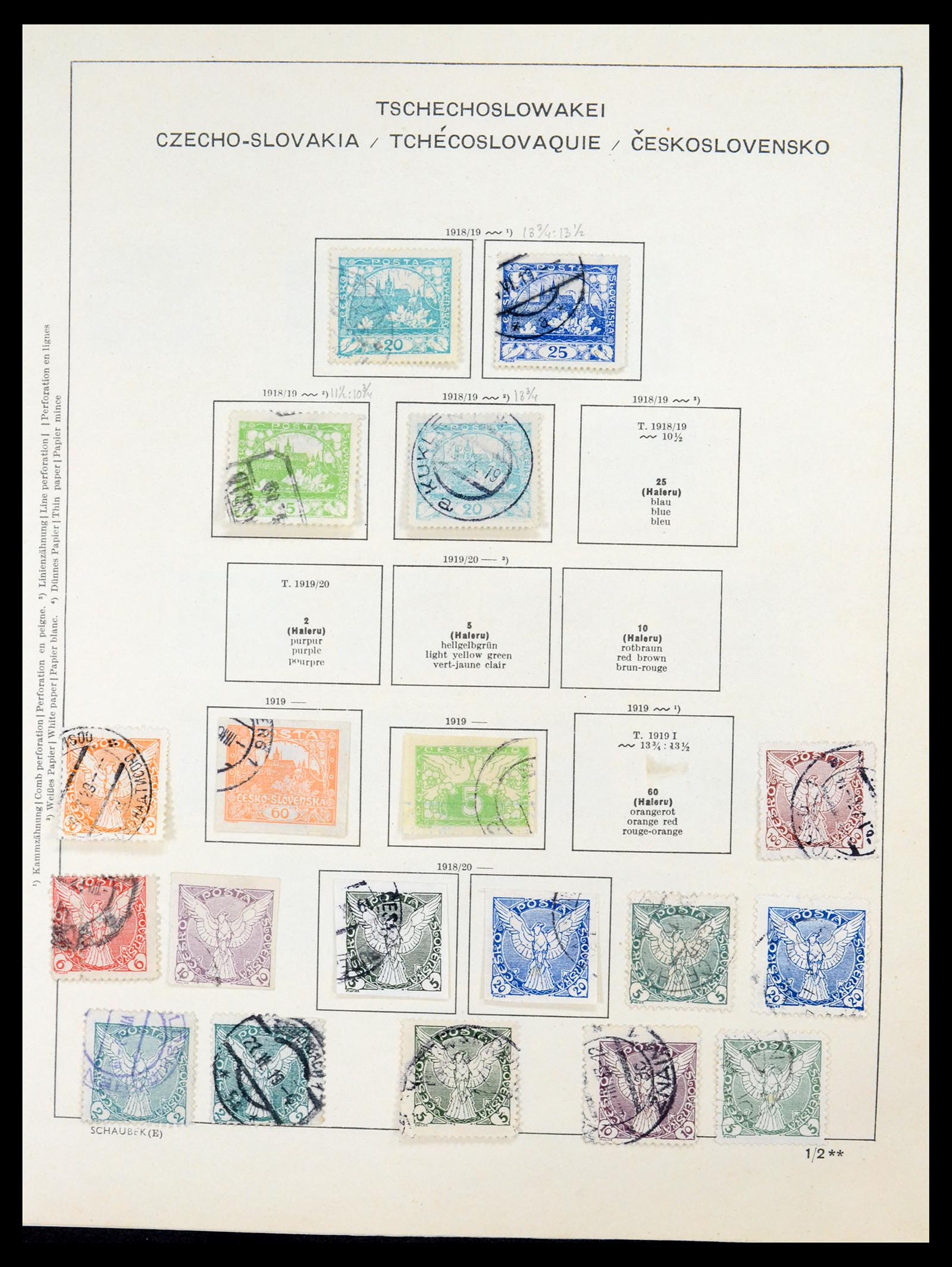 35154 003 - Postzegelverzameling 35154 Tsjechoslowakije 1918-1981.