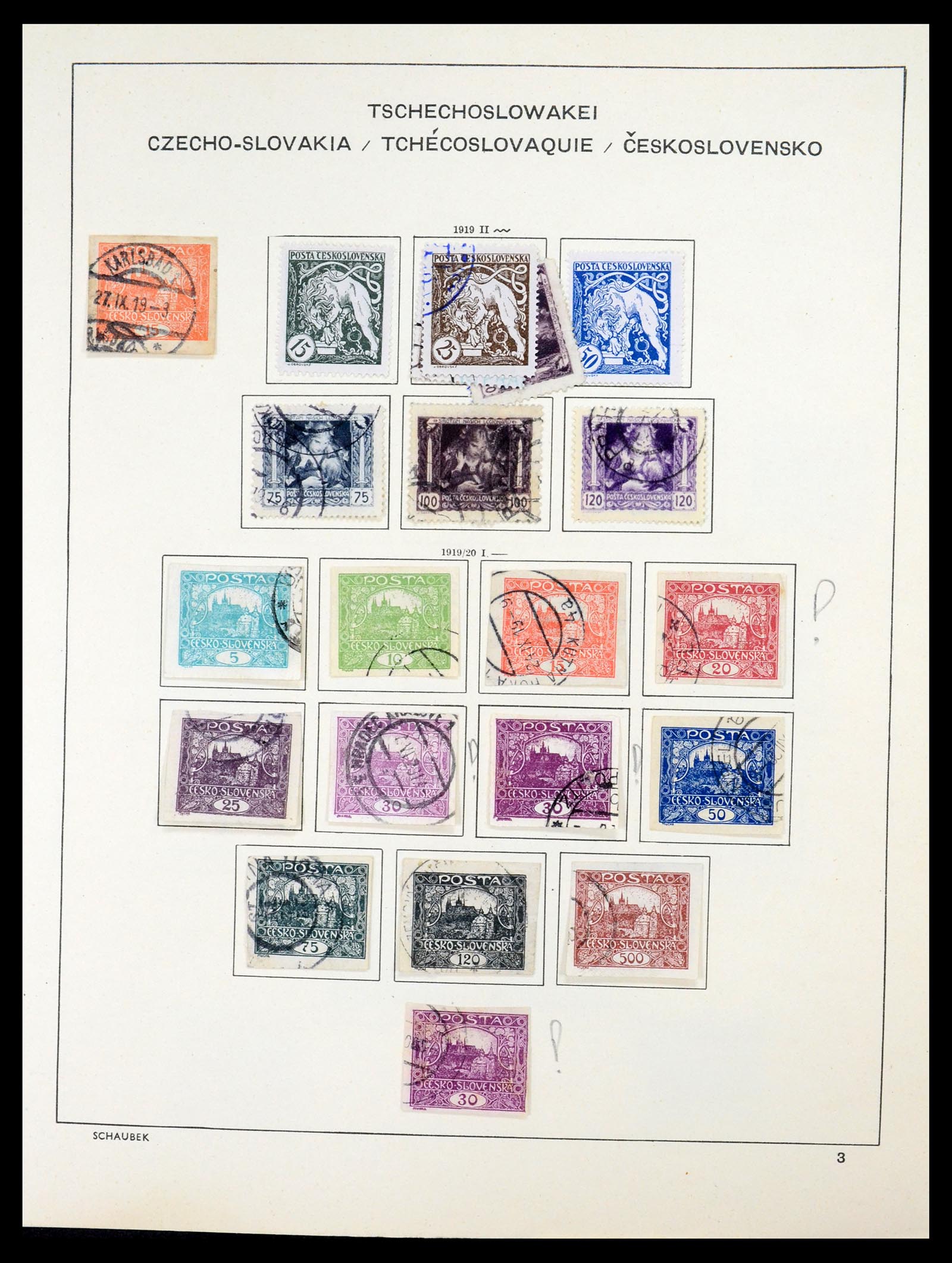 35154 004 - Postzegelverzameling 35154 Tsjechoslowakije 1918-1981.