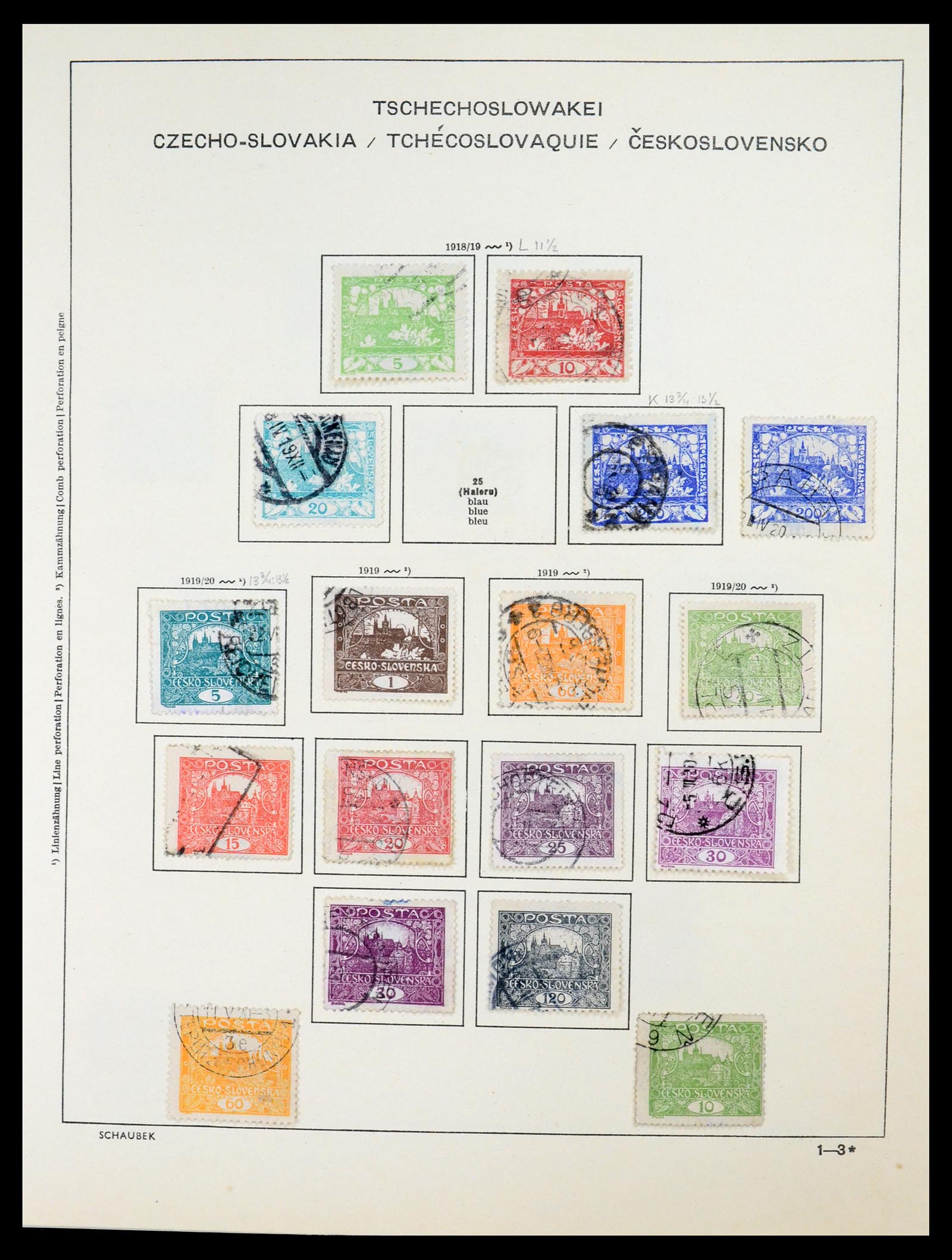 35154 005 - Postzegelverzameling 35154 Tsjechoslowakije 1918-1981.