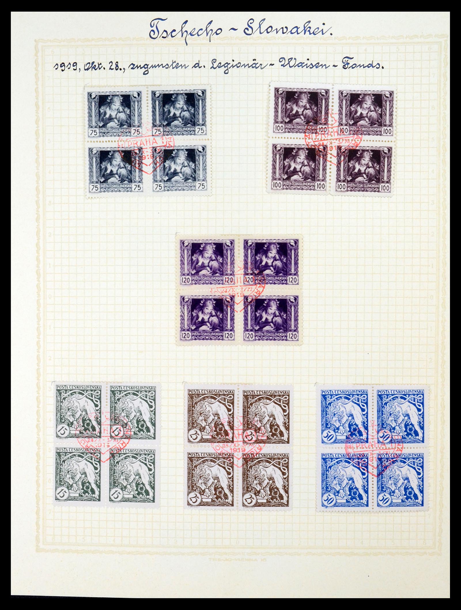 35154 010 - Postzegelverzameling 35154 Tsjechoslowakije 1918-1981.