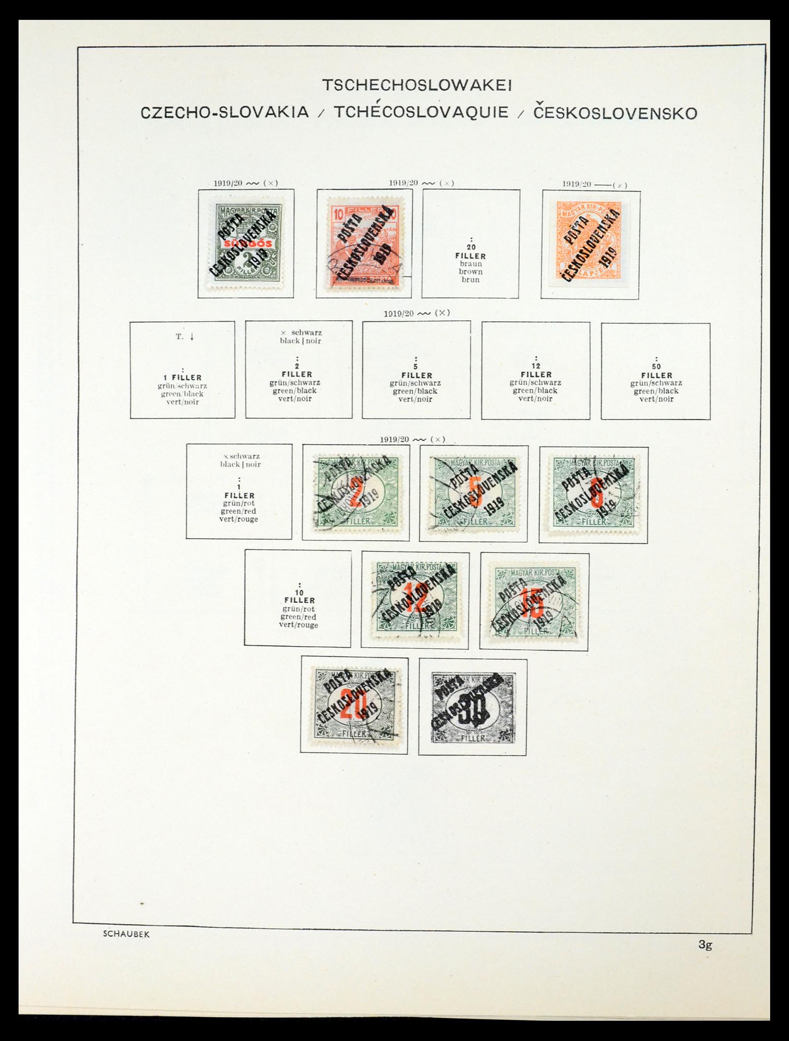 35154 019 - Postzegelverzameling 35154 Tsjechoslowakije 1918-1981.