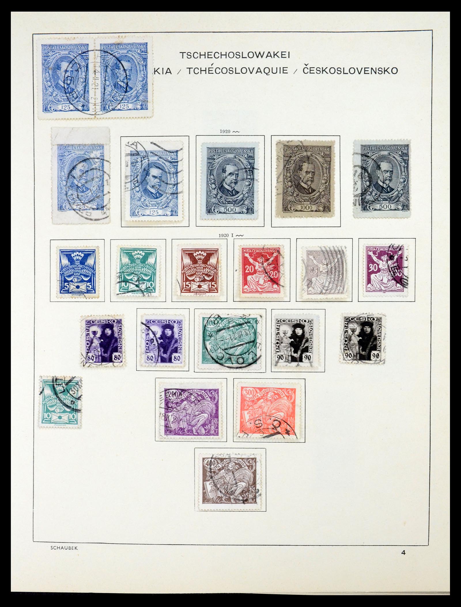35154 020 - Postzegelverzameling 35154 Tsjechoslowakije 1918-1981.