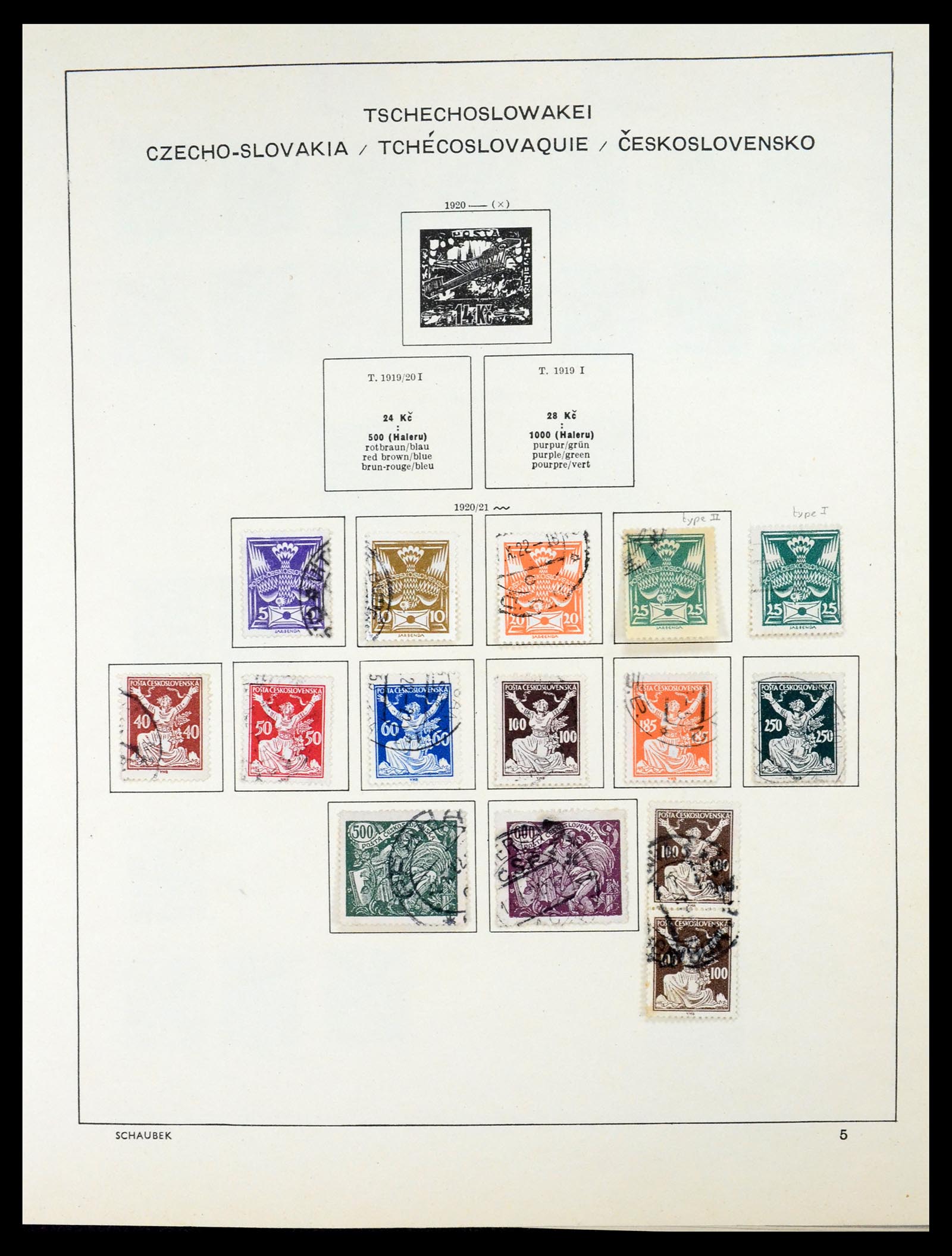 35154 021 - Postzegelverzameling 35154 Tsjechoslowakije 1918-1981.