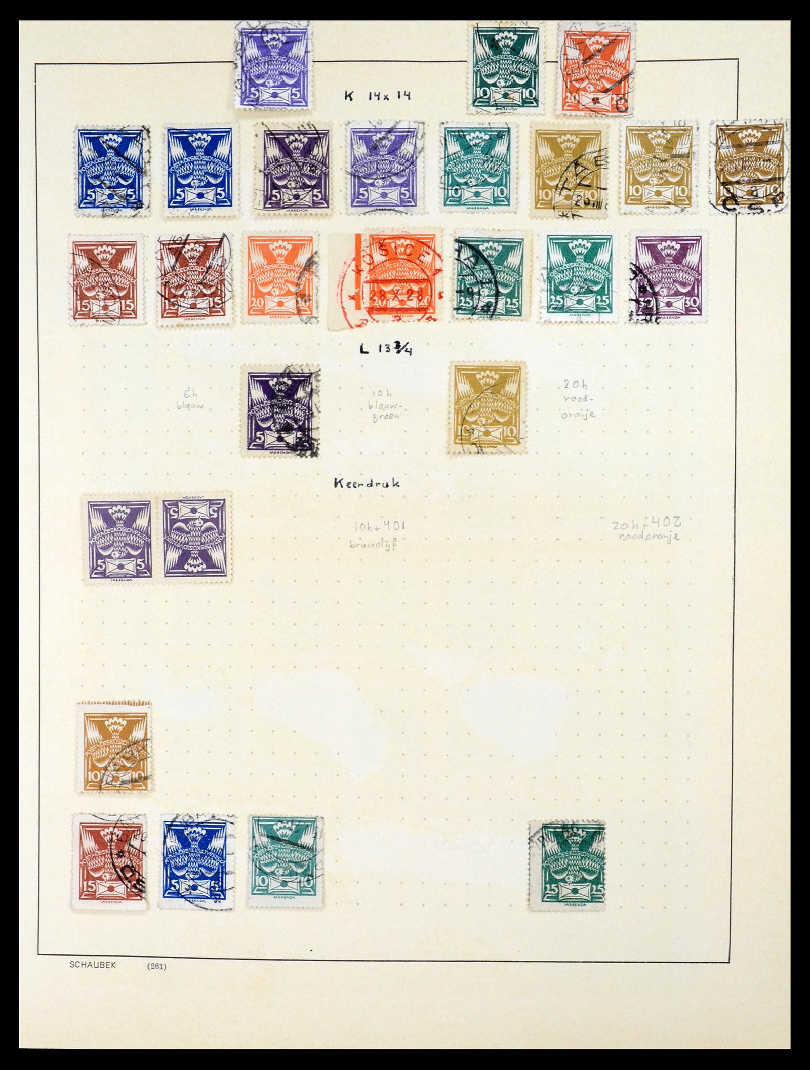 35154 022 - Postzegelverzameling 35154 Tsjechoslowakije 1918-1981.