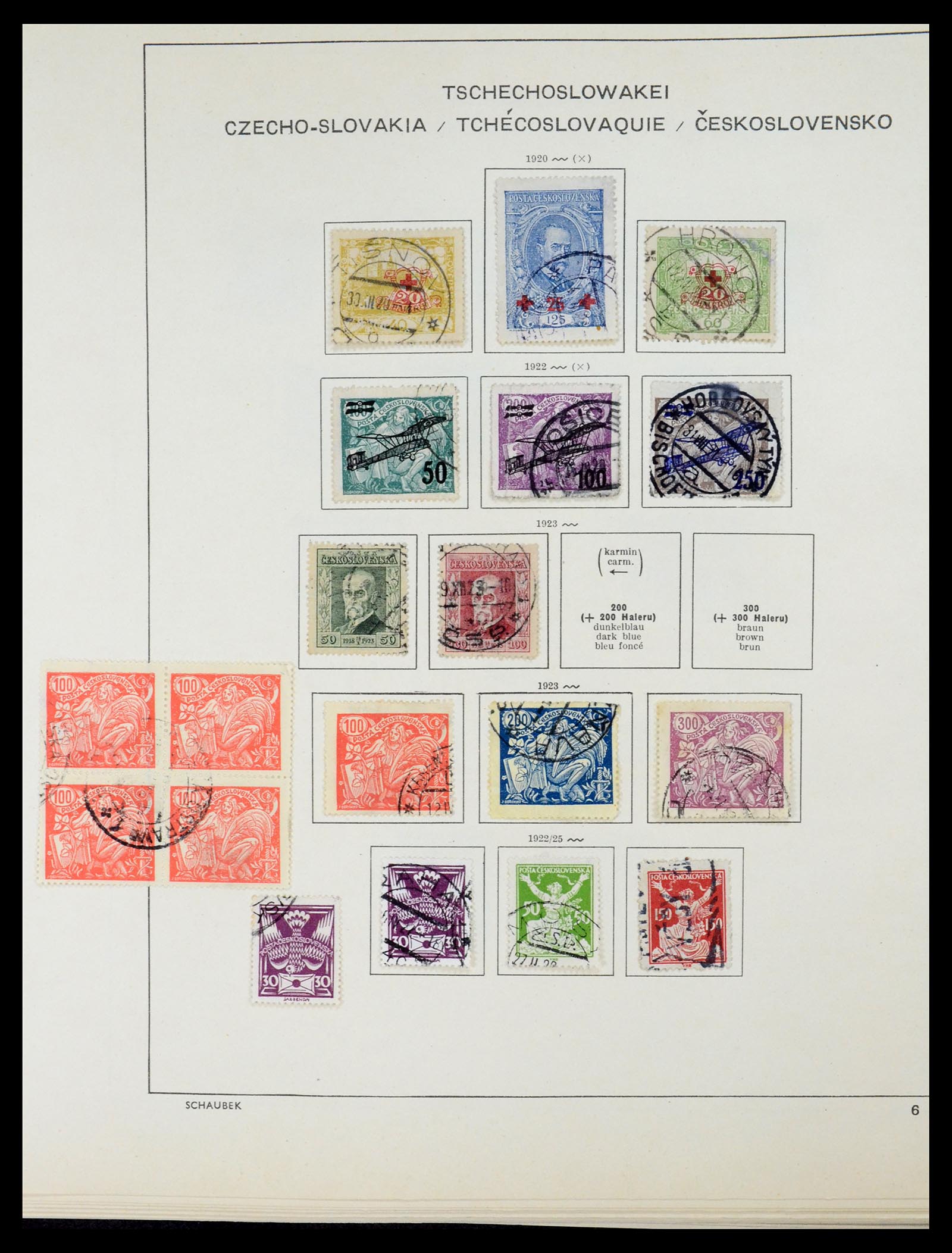 35154 025 - Postzegelverzameling 35154 Tsjechoslowakije 1918-1981.