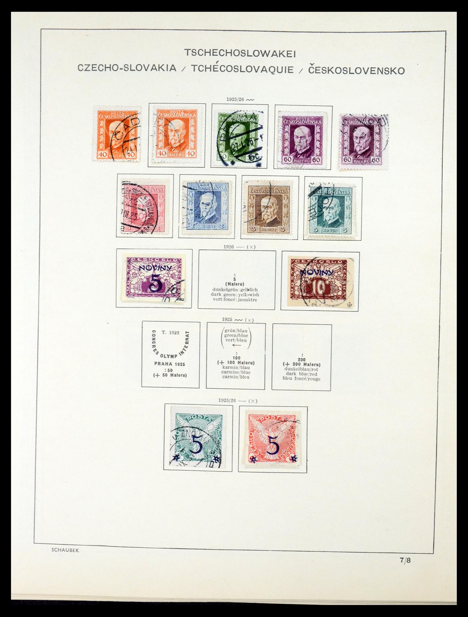35154 026 - Postzegelverzameling 35154 Tsjechoslowakije 1918-1981.