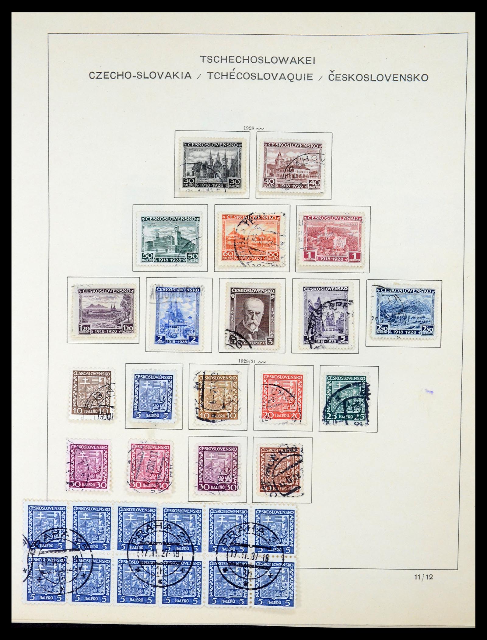 35154 030 - Postzegelverzameling 35154 Tsjechoslowakije 1918-1981.