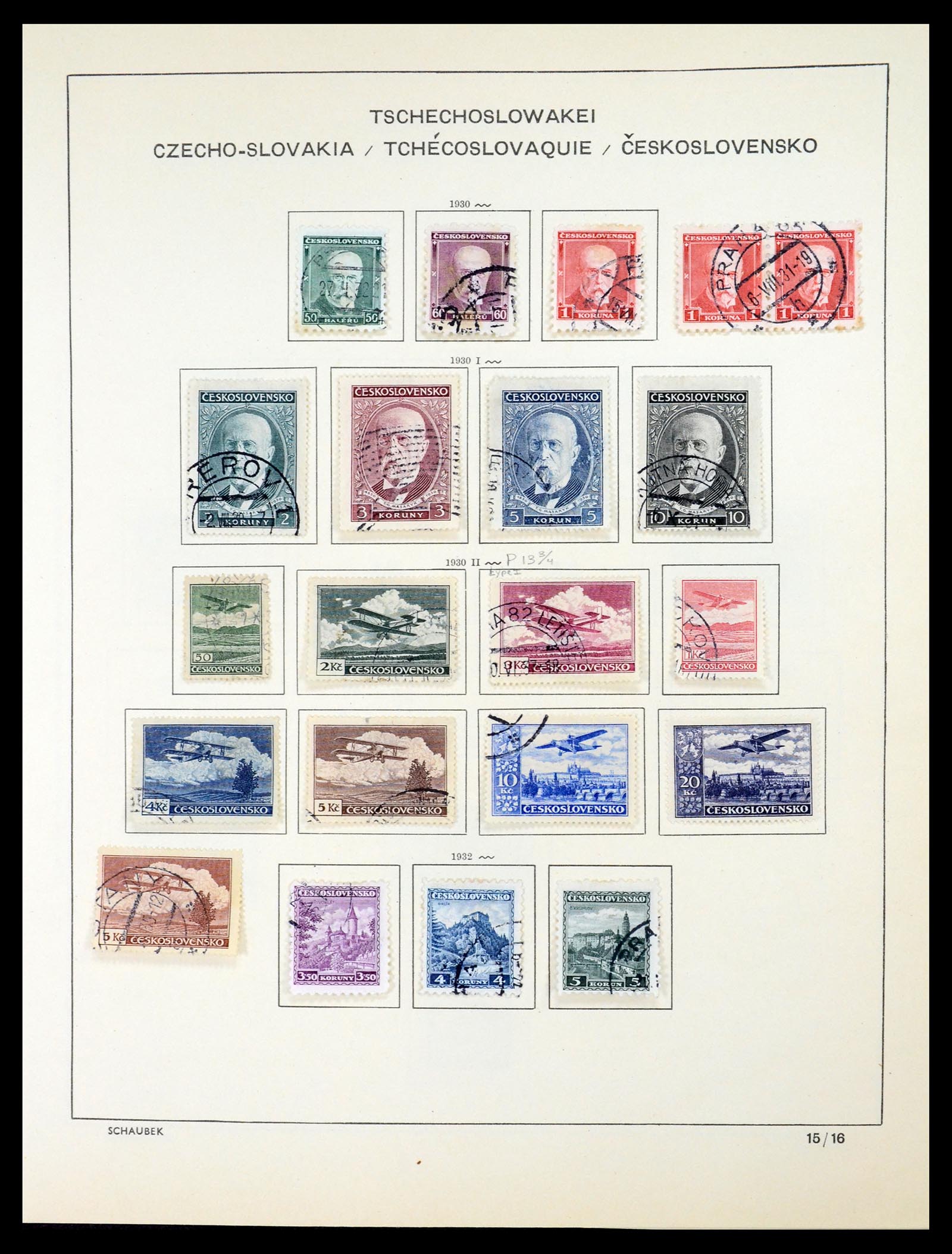 35154 034 - Postzegelverzameling 35154 Tsjechoslowakije 1918-1981.