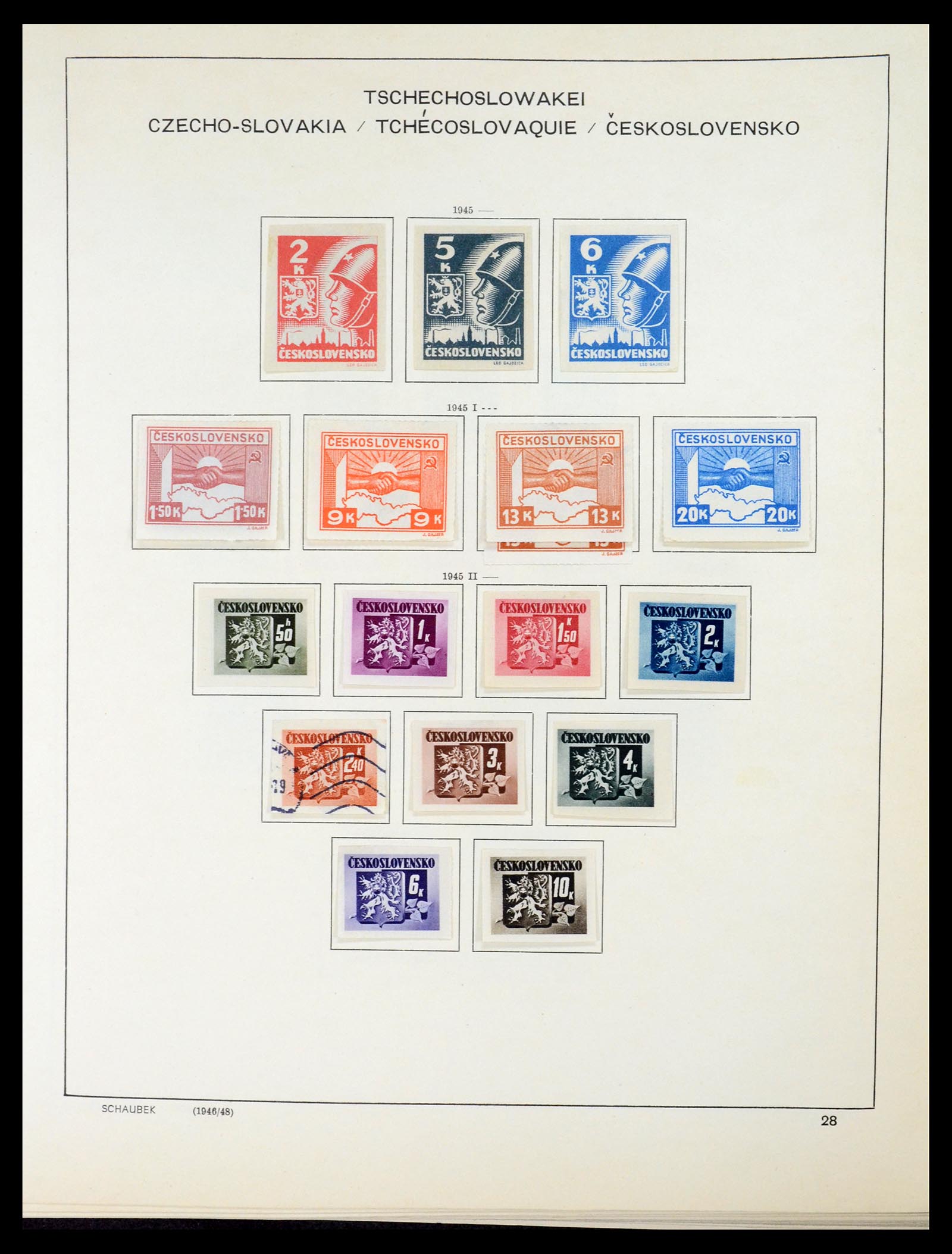 35154 044 - Postzegelverzameling 35154 Tsjechoslowakije 1918-1981.