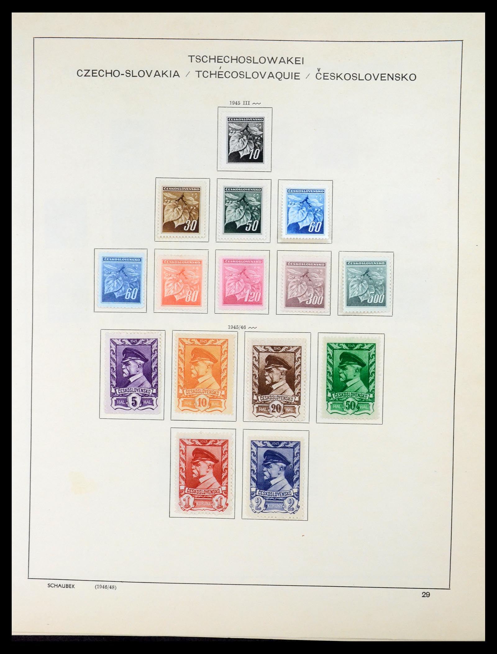 35154 045 - Postzegelverzameling 35154 Tsjechoslowakije 1918-1981.