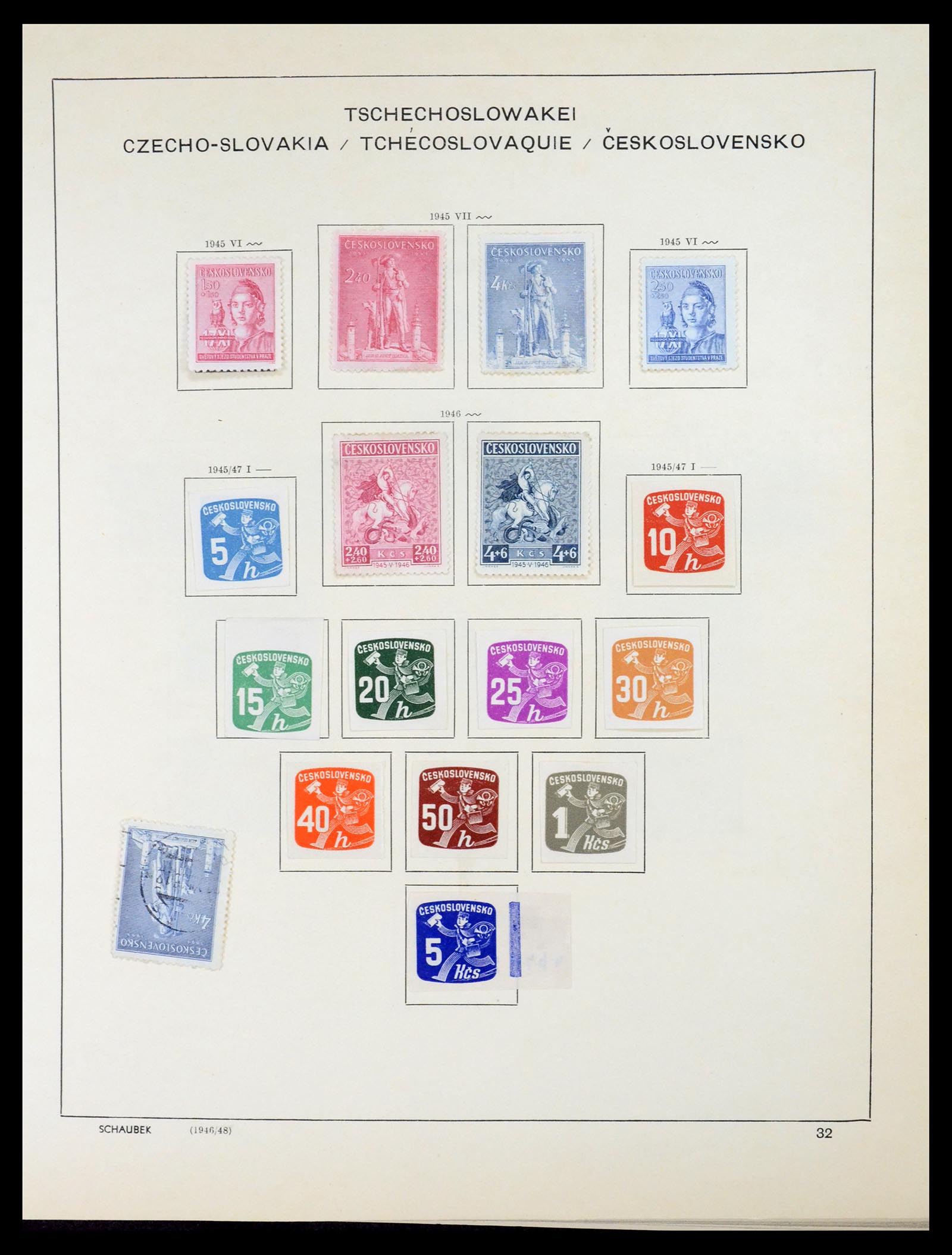 35154 049 - Postzegelverzameling 35154 Tsjechoslowakije 1918-1981.