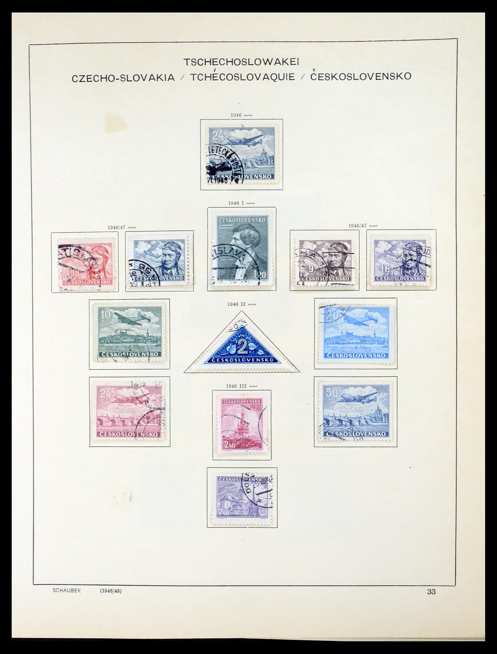 35154 050 - Postzegelverzameling 35154 Tsjechoslowakije 1918-1981.
