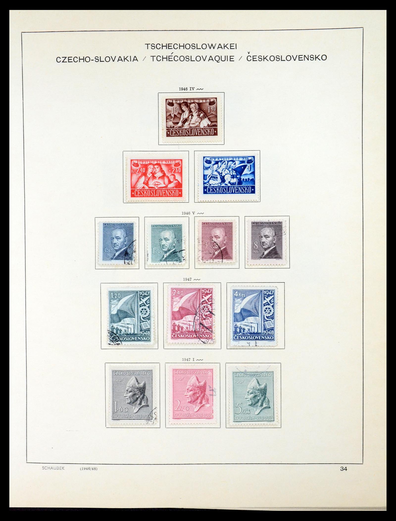 35154 051 - Postzegelverzameling 35154 Tsjechoslowakije 1918-1981.