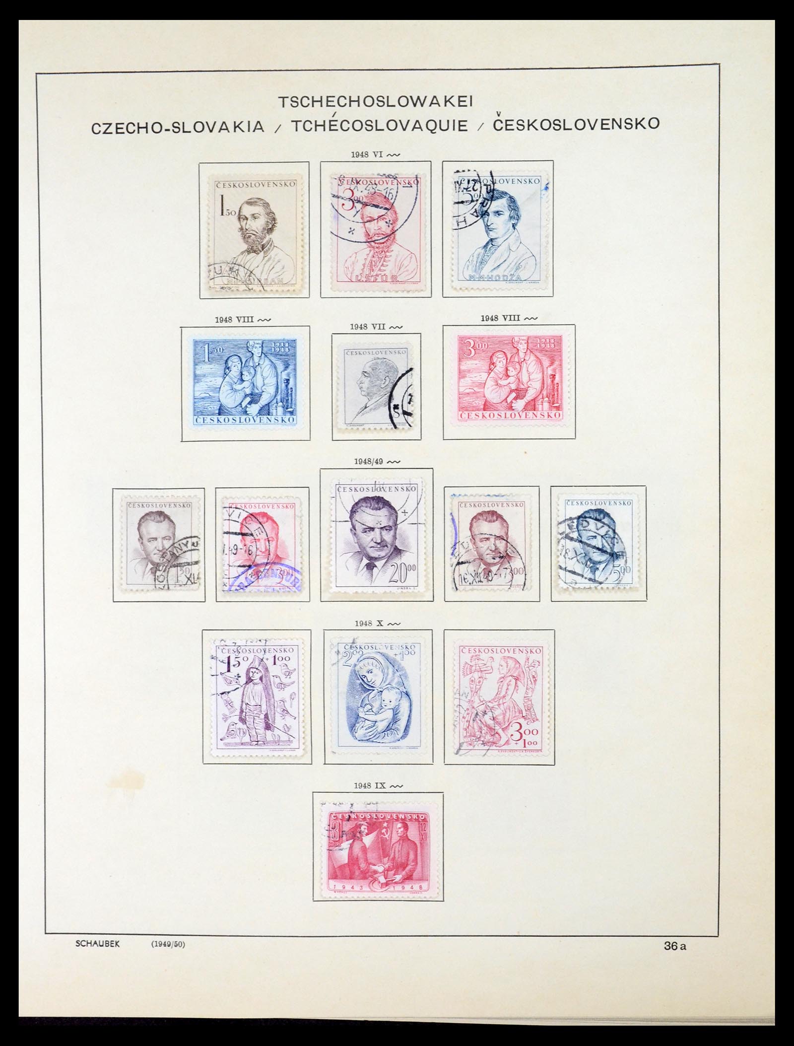 35154 054 - Postzegelverzameling 35154 Tsjechoslowakije 1918-1981.