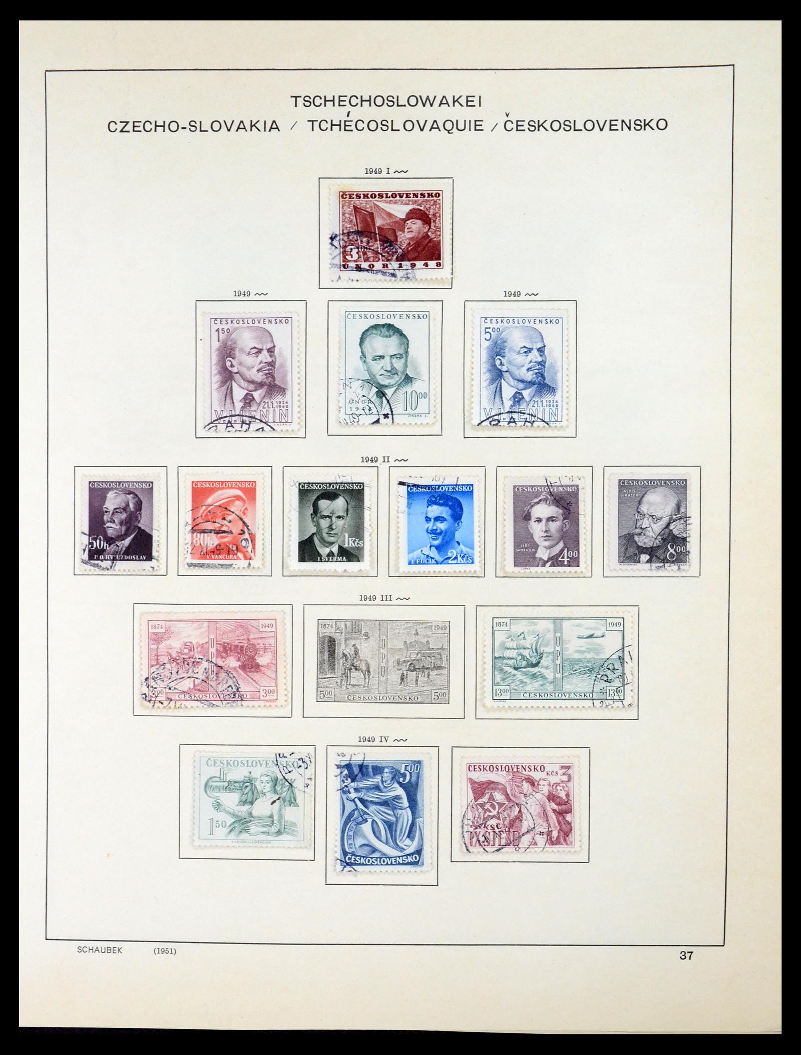 35154 055 - Postzegelverzameling 35154 Tsjechoslowakije 1918-1981.