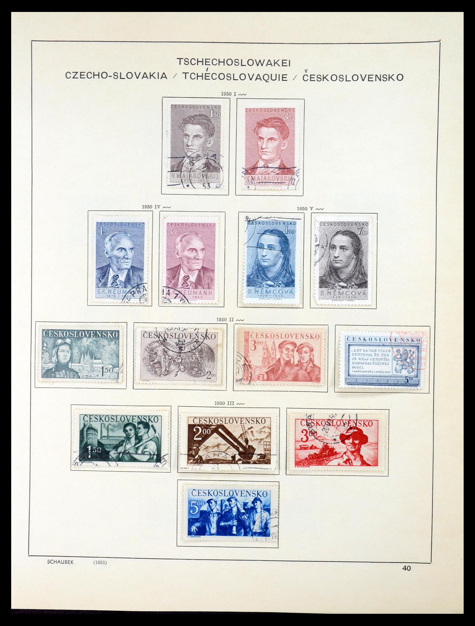 35154 058 - Postzegelverzameling 35154 Tsjechoslowakije 1918-1981.