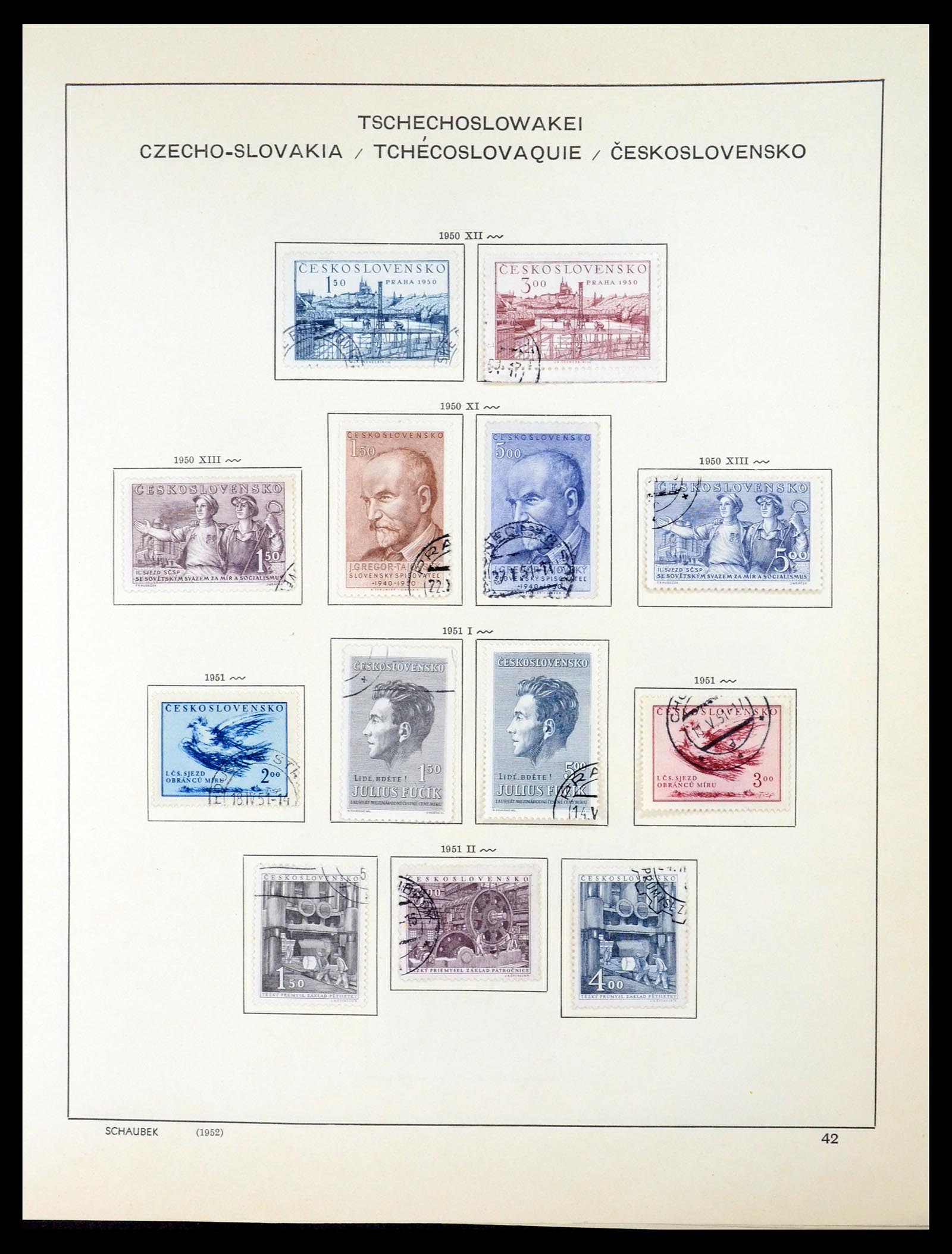 35154 060 - Postzegelverzameling 35154 Tsjechoslowakije 1918-1981.