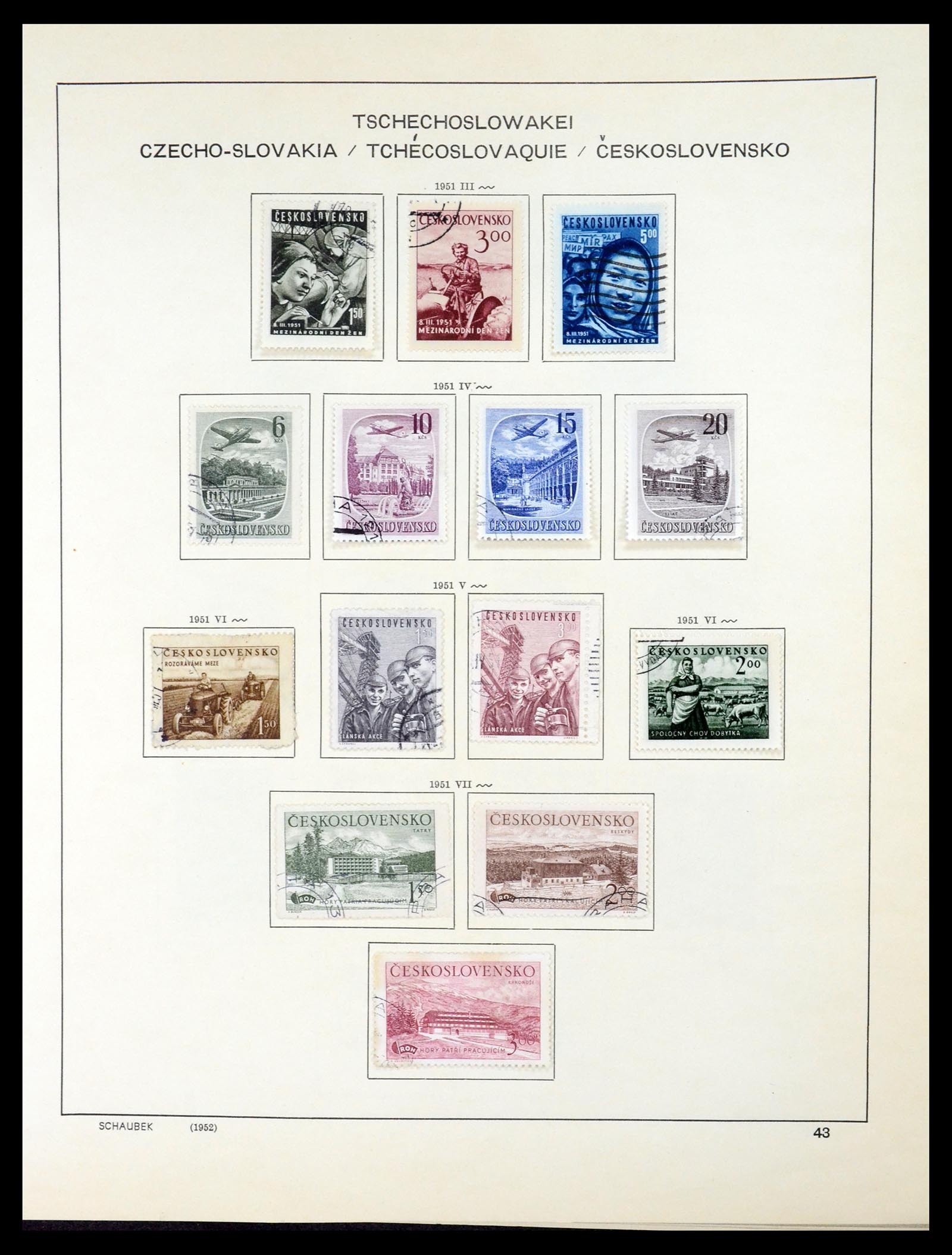 35154 061 - Postzegelverzameling 35154 Tsjechoslowakije 1918-1981.