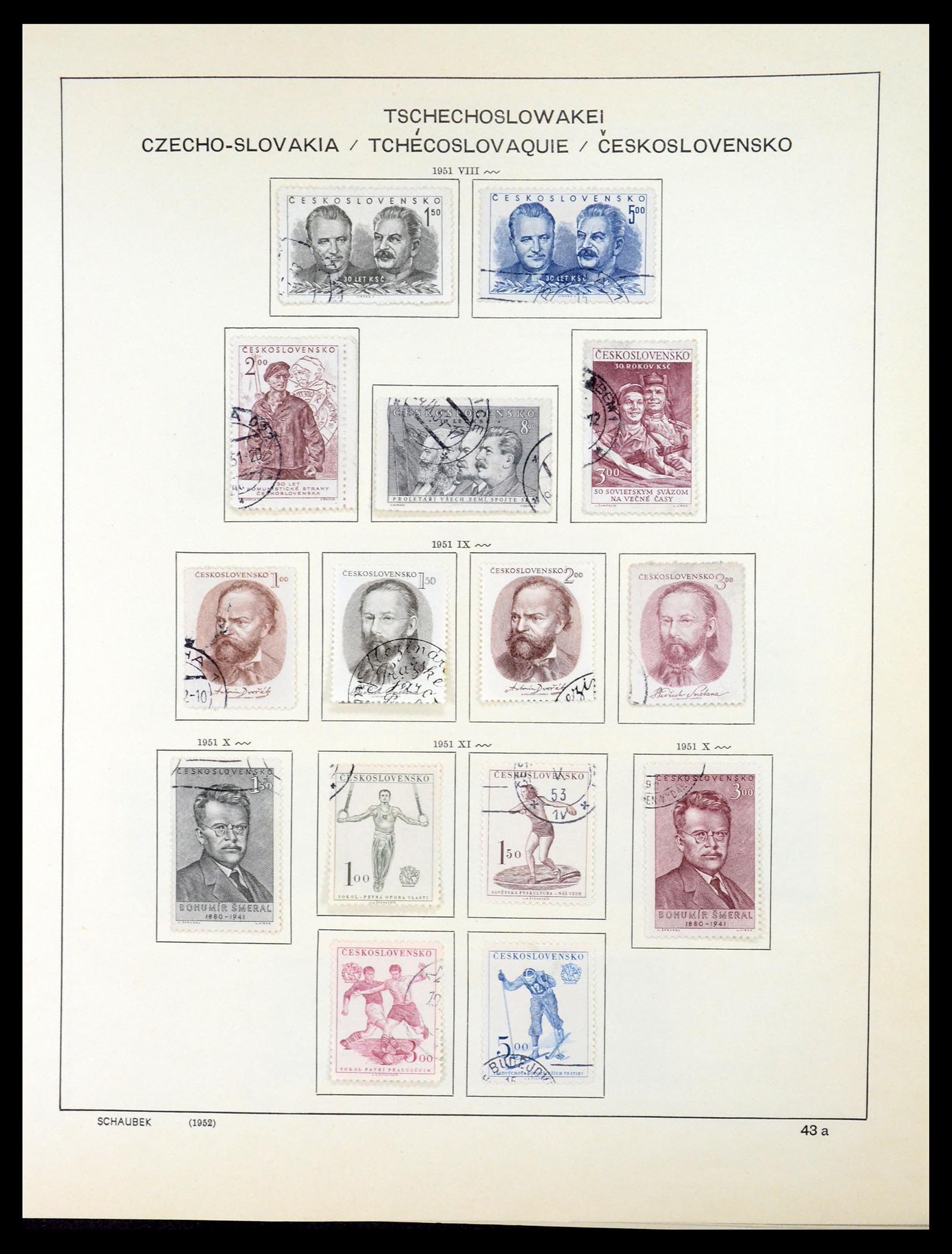 35154 062 - Postzegelverzameling 35154 Tsjechoslowakije 1918-1981.