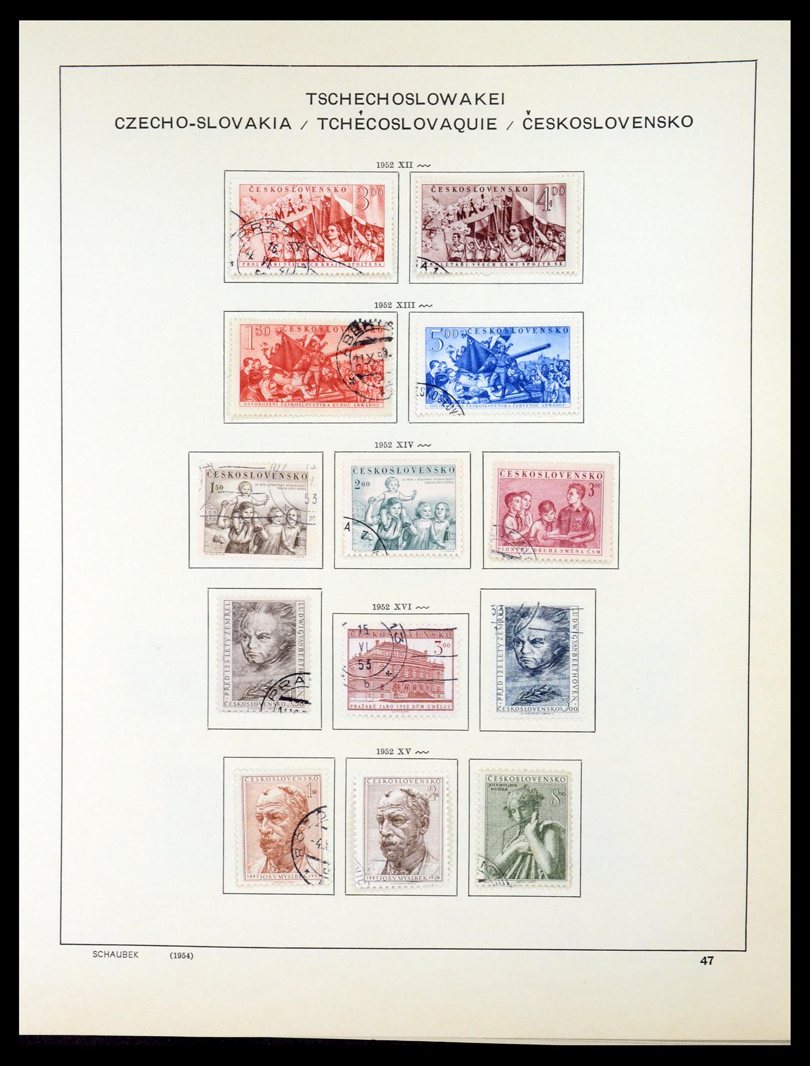 35154 066 - Postzegelverzameling 35154 Tsjechoslowakije 1918-1981.