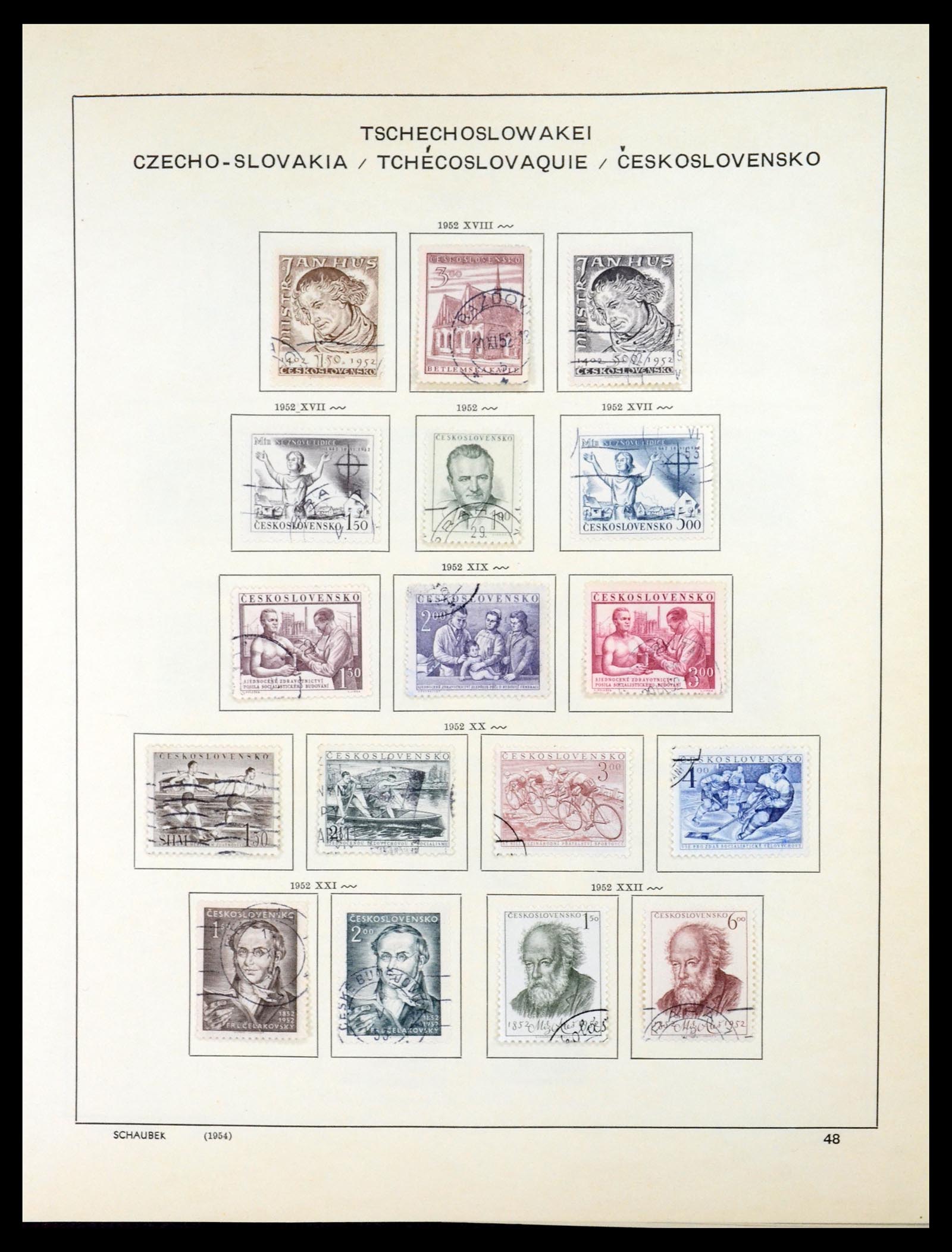 35154 067 - Postzegelverzameling 35154 Tsjechoslowakije 1918-1981.