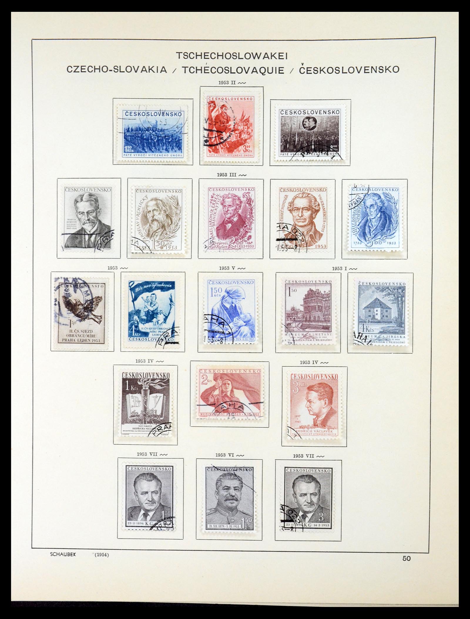 35154 069 - Postzegelverzameling 35154 Tsjechoslowakije 1918-1981.