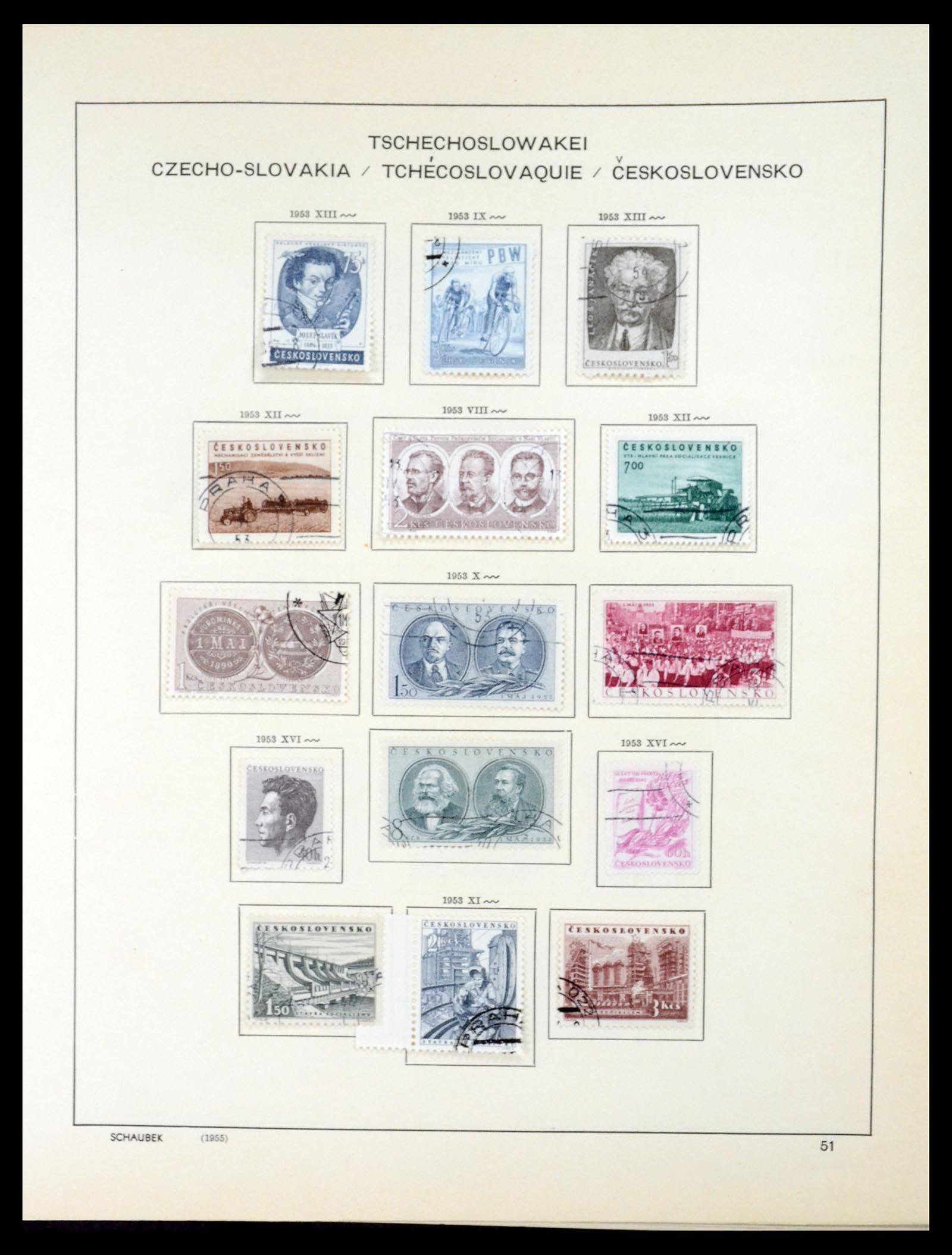 35154 070 - Postzegelverzameling 35154 Tsjechoslowakije 1918-1981.